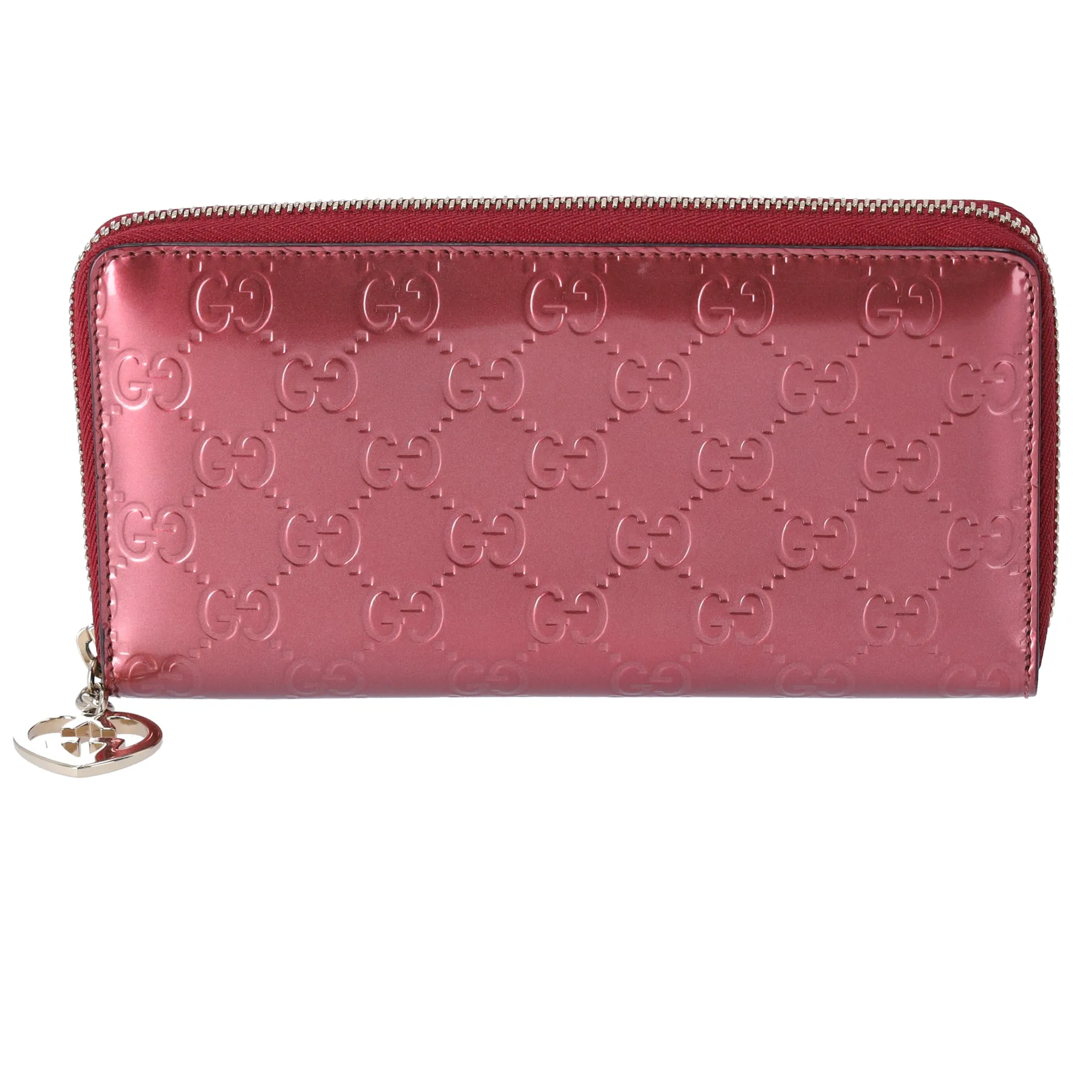 GUCCI Lovely Long Wallet 308005 Pink Patent Leather sold by Gaby's Bags