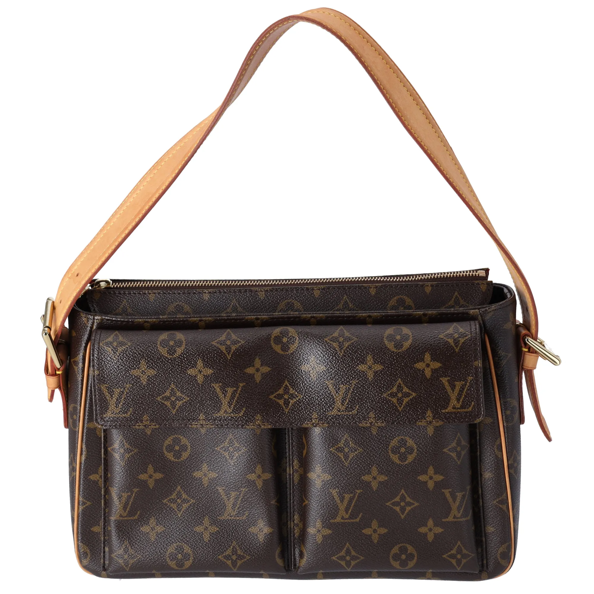 Louis Vuitton Viva Cite GM Monogram Shoulder Bag M51163 Brown Canvas sold by Gaby's Bags