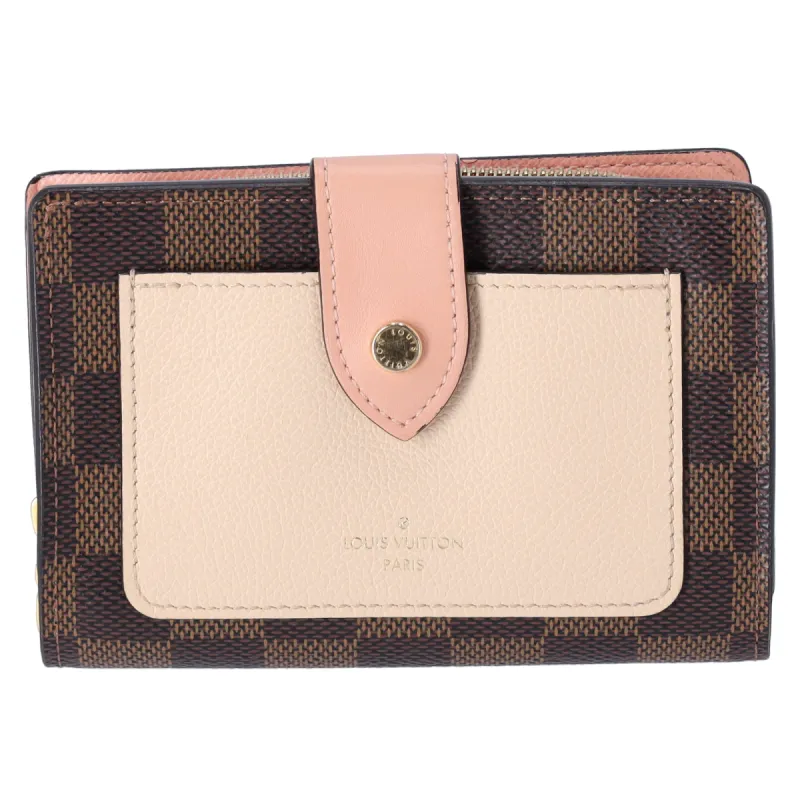 Louis Vuitton Juliet Bifold Wallet N60380 Creme Damier Ebene Canvas sold by Gaby's Bags