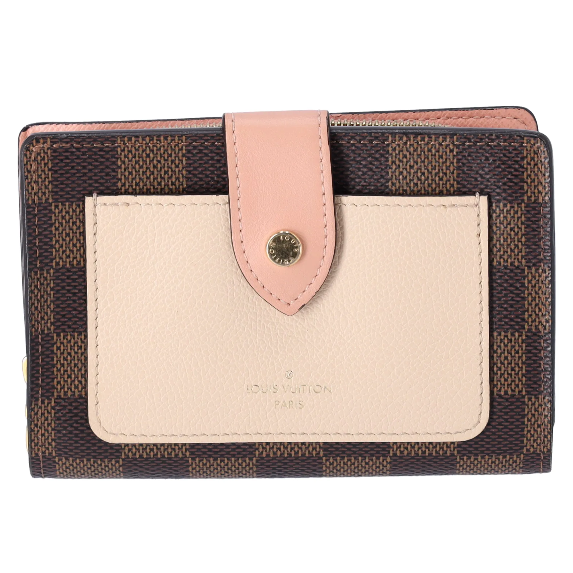 Louis Vuitton Juliet Bifold Wallet N60380 Creme Damier Ebene Canvas sold by Gaby's Bags