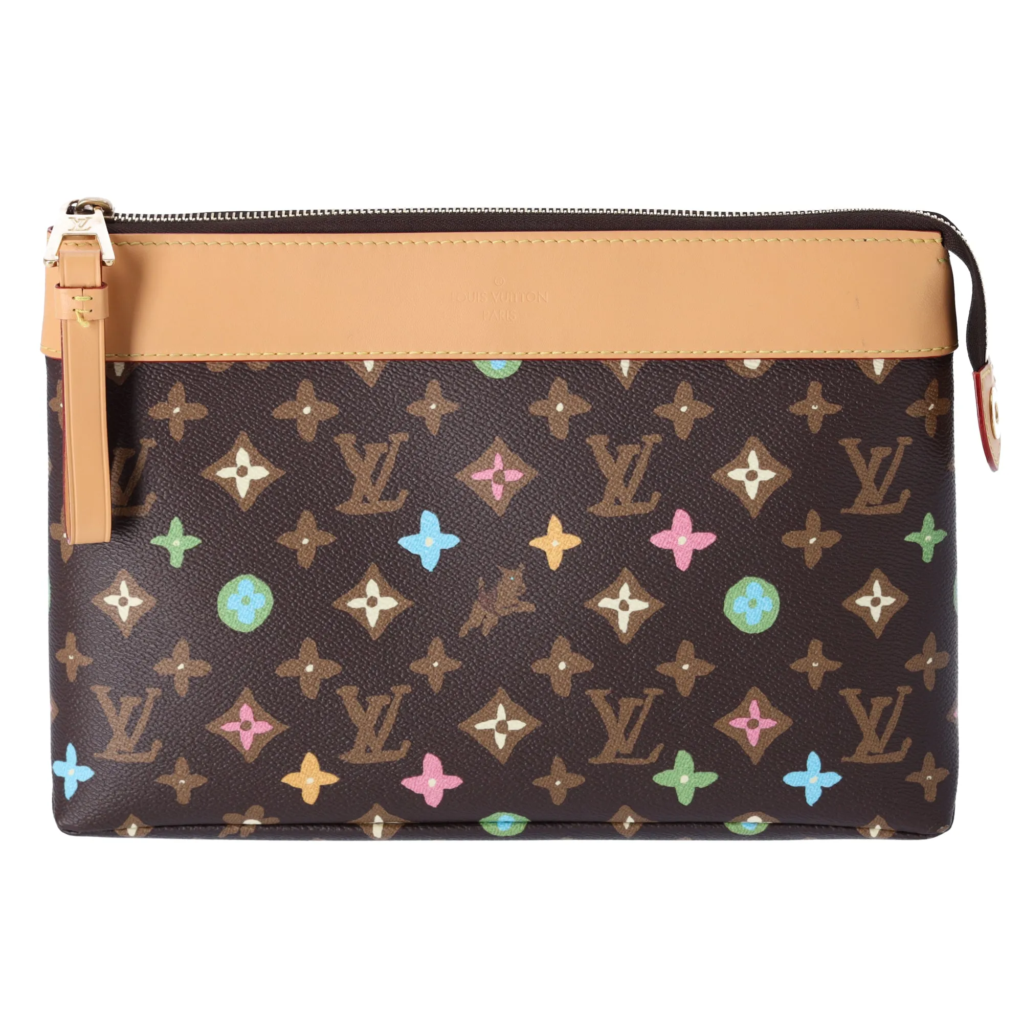 Louis Vuitton x Tyler the Creator Voyage Souple Pochette Clutch Monogram Craggy sold by Gaby's Bags