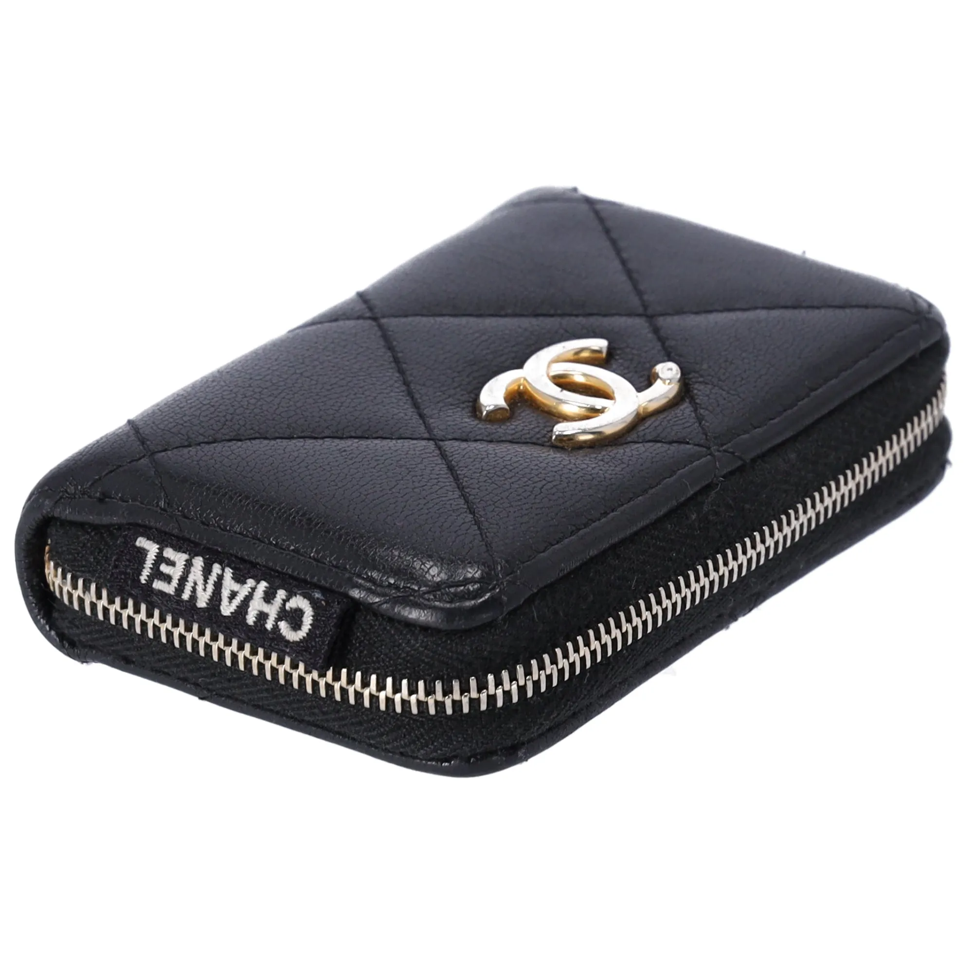 CHANEL Matelasse Coin Case Wallet Black Lambskin sold by Gaby's Bags product image thumbnail 5