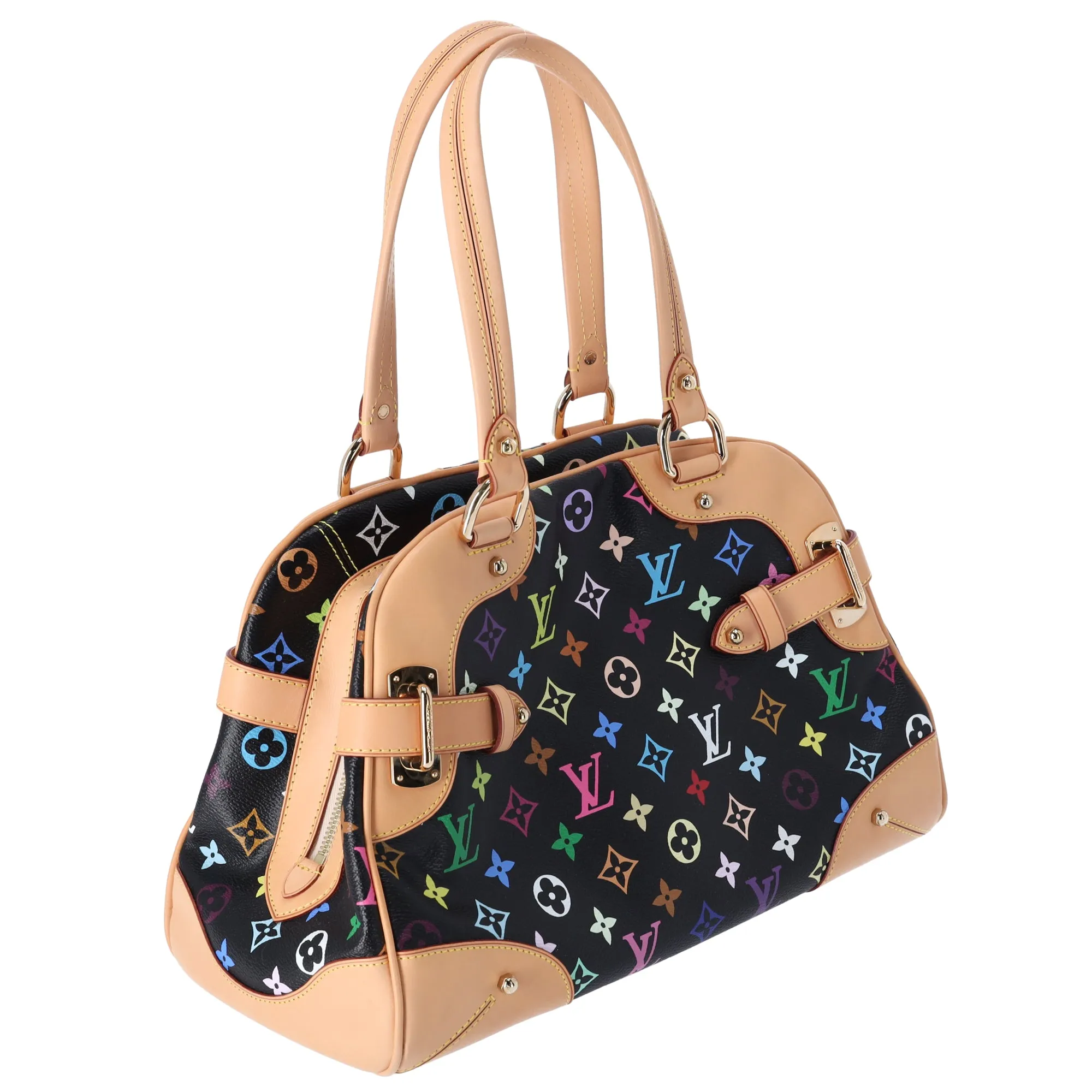 Louis Vuitton x Takashi Murakami Claudia Monogram Multicolor Handbag M40194 Noir sold by Gaby's Bags product image thumbnail 2