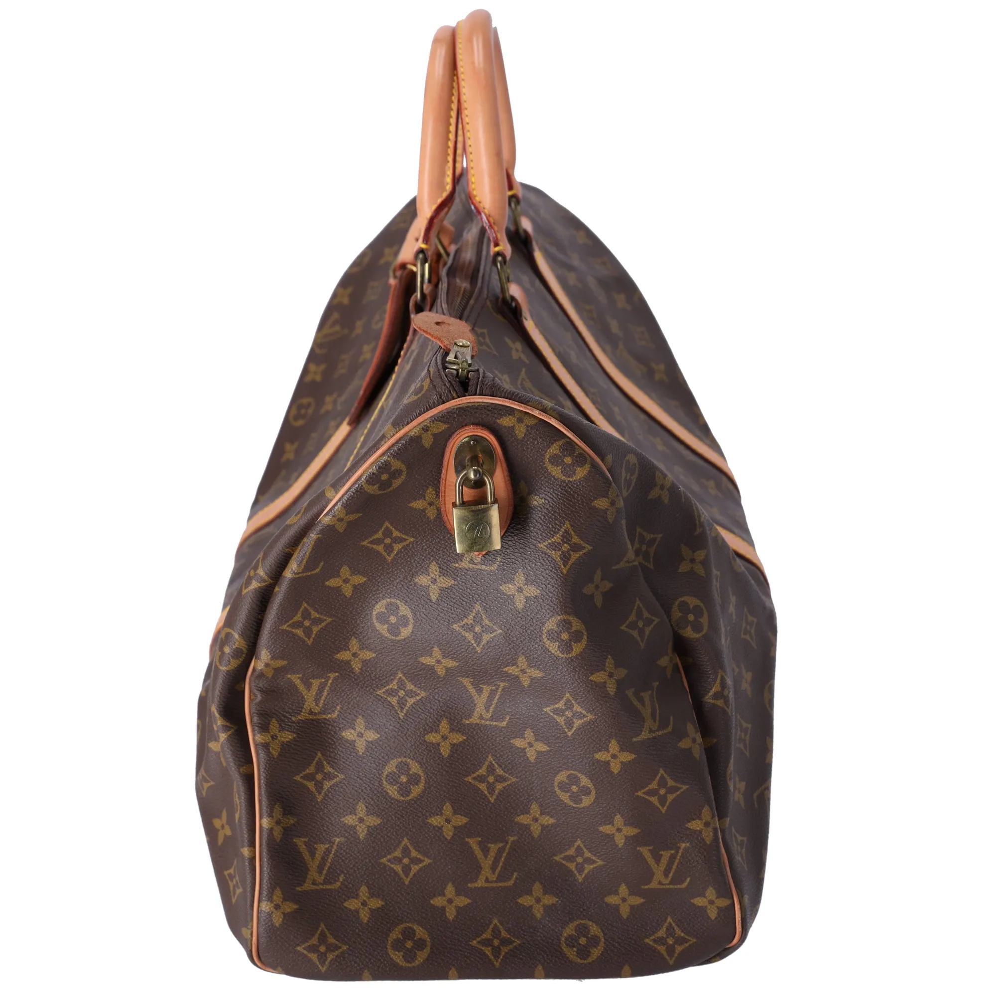 Louis Vuitton Keepall 50 Duffle Bag Monogram Boston Bag M41426 Brown Canvas sold by Gaby's Bags product image thumbnail 5