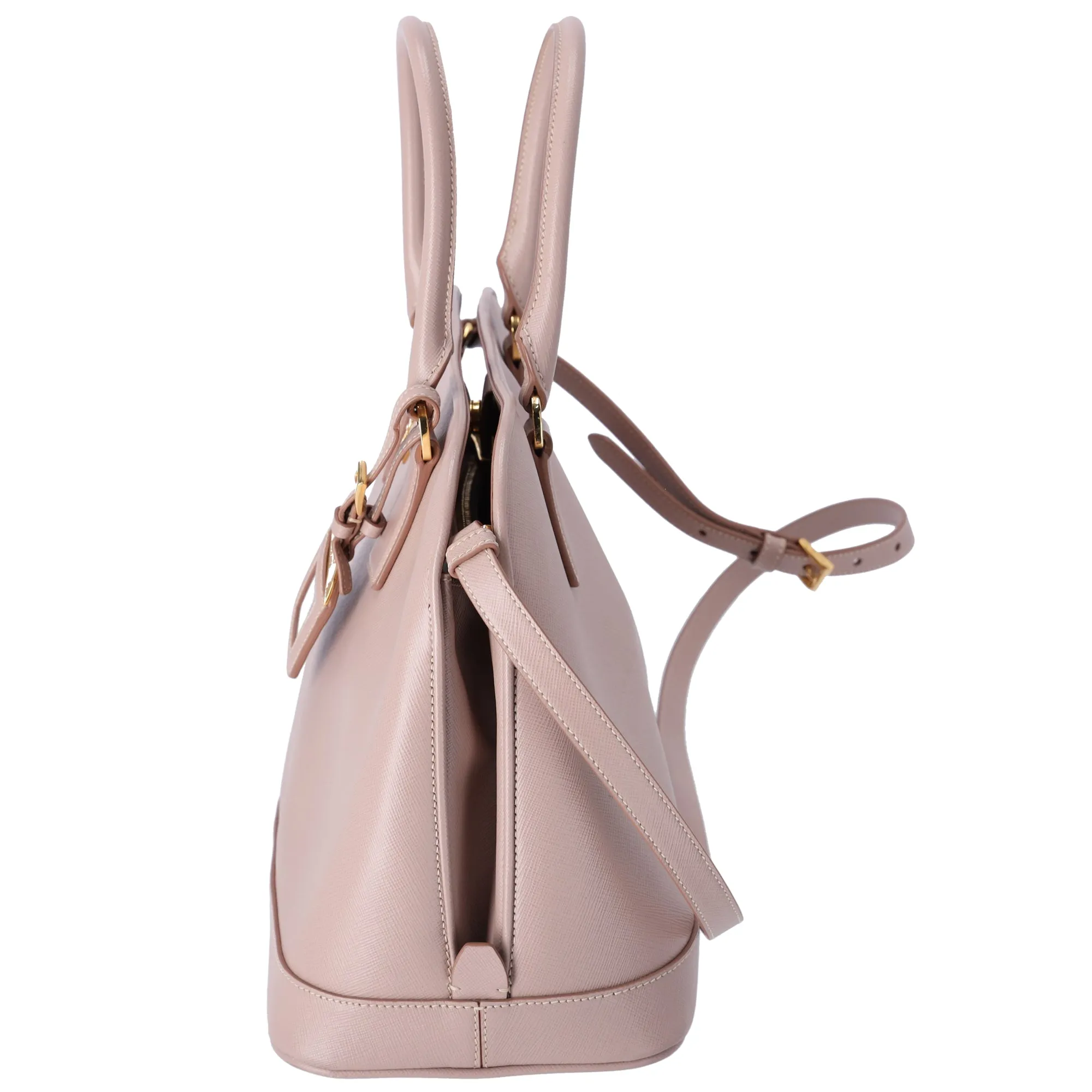 PRADA Saffiano Lux Handbag Shoulder Bag BN2558 Beige Leather sold by Gaby's Bags product image thumbnail 4