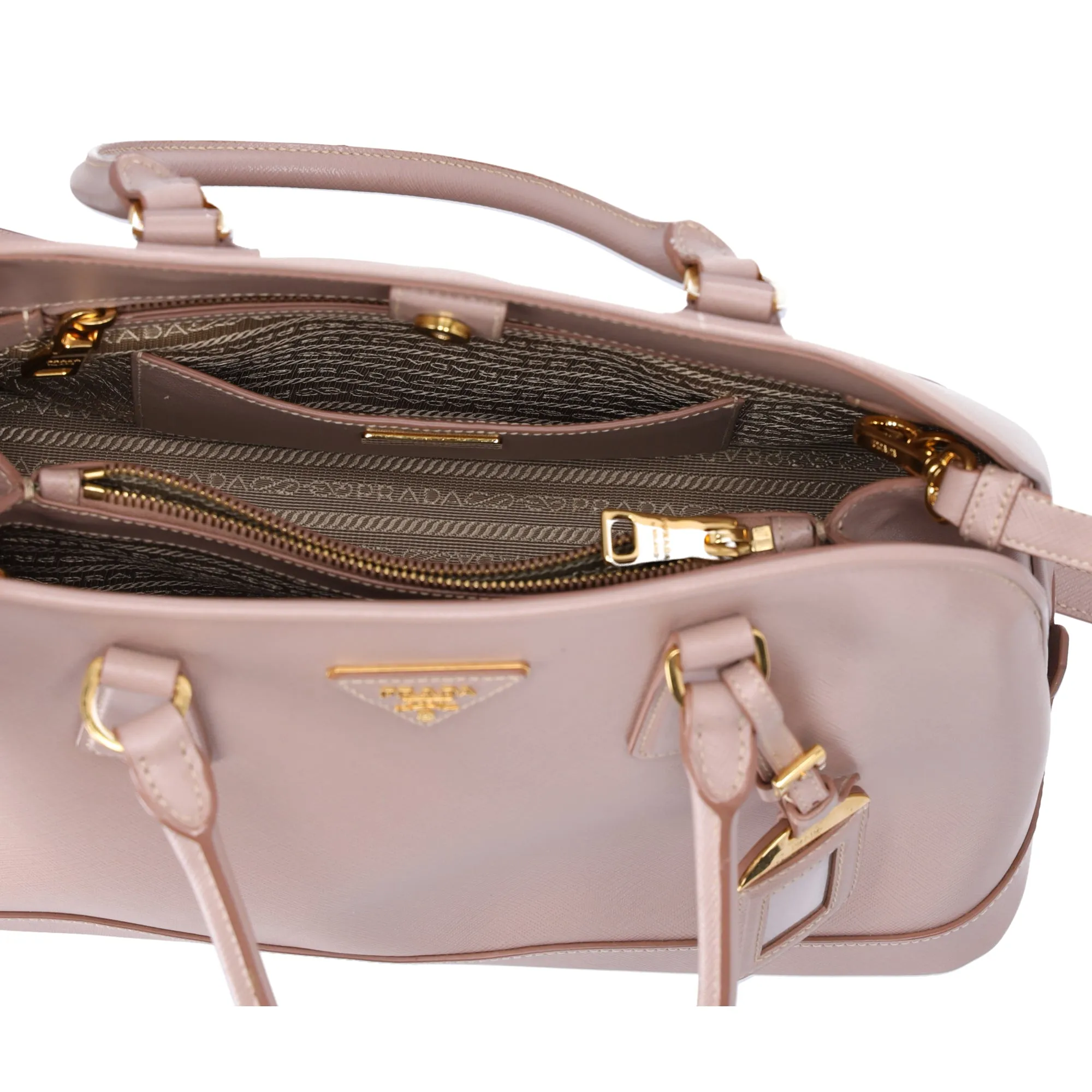 PRADA Saffiano Lux Handbag Shoulder Bag BN2558 Beige Leather sold by Gaby's Bags product image thumbnail 2