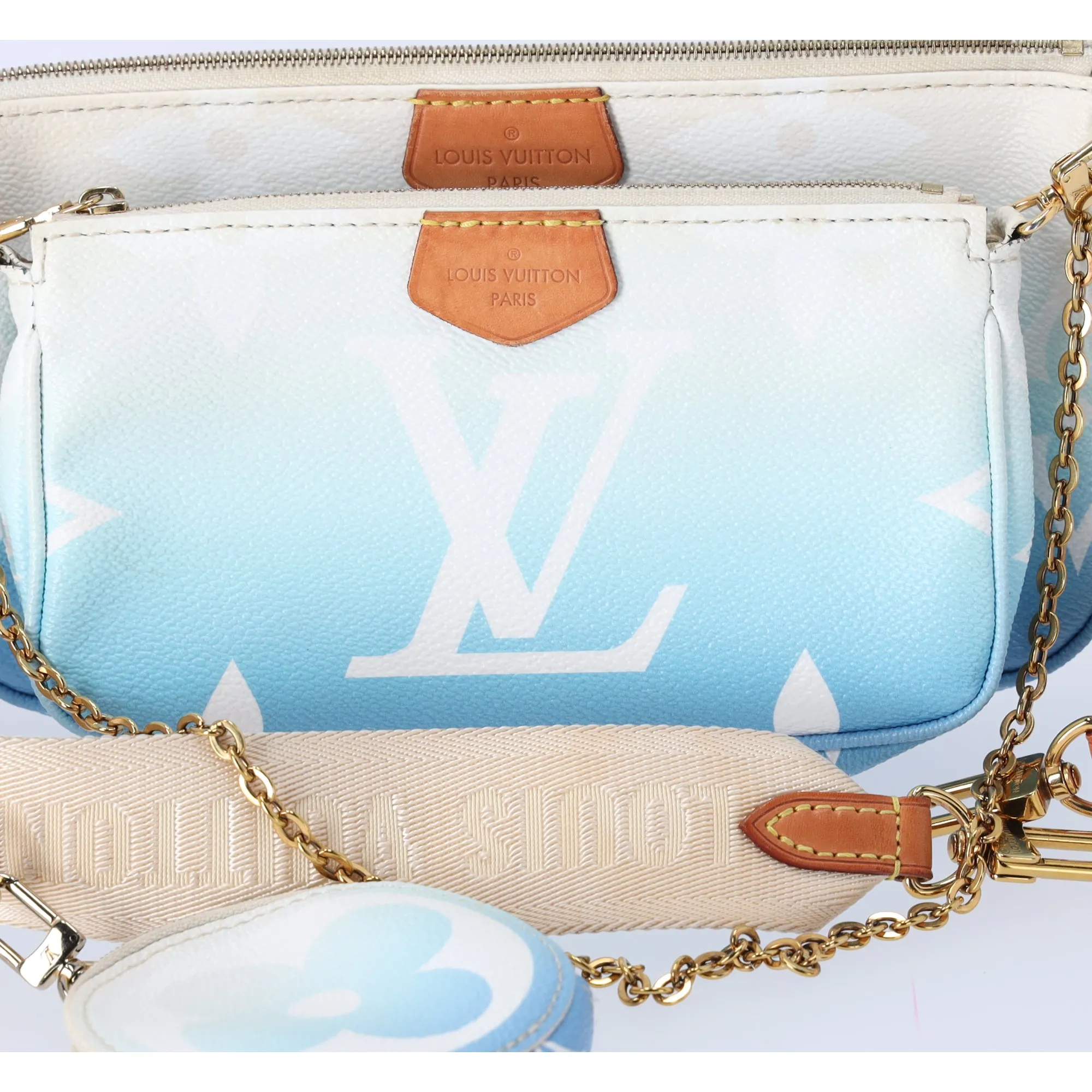 Louis Vuitton By The Pool Multi Pochette Accessories Giant Monogram Blue sold by Gaby's Bags product image thumbnail 2