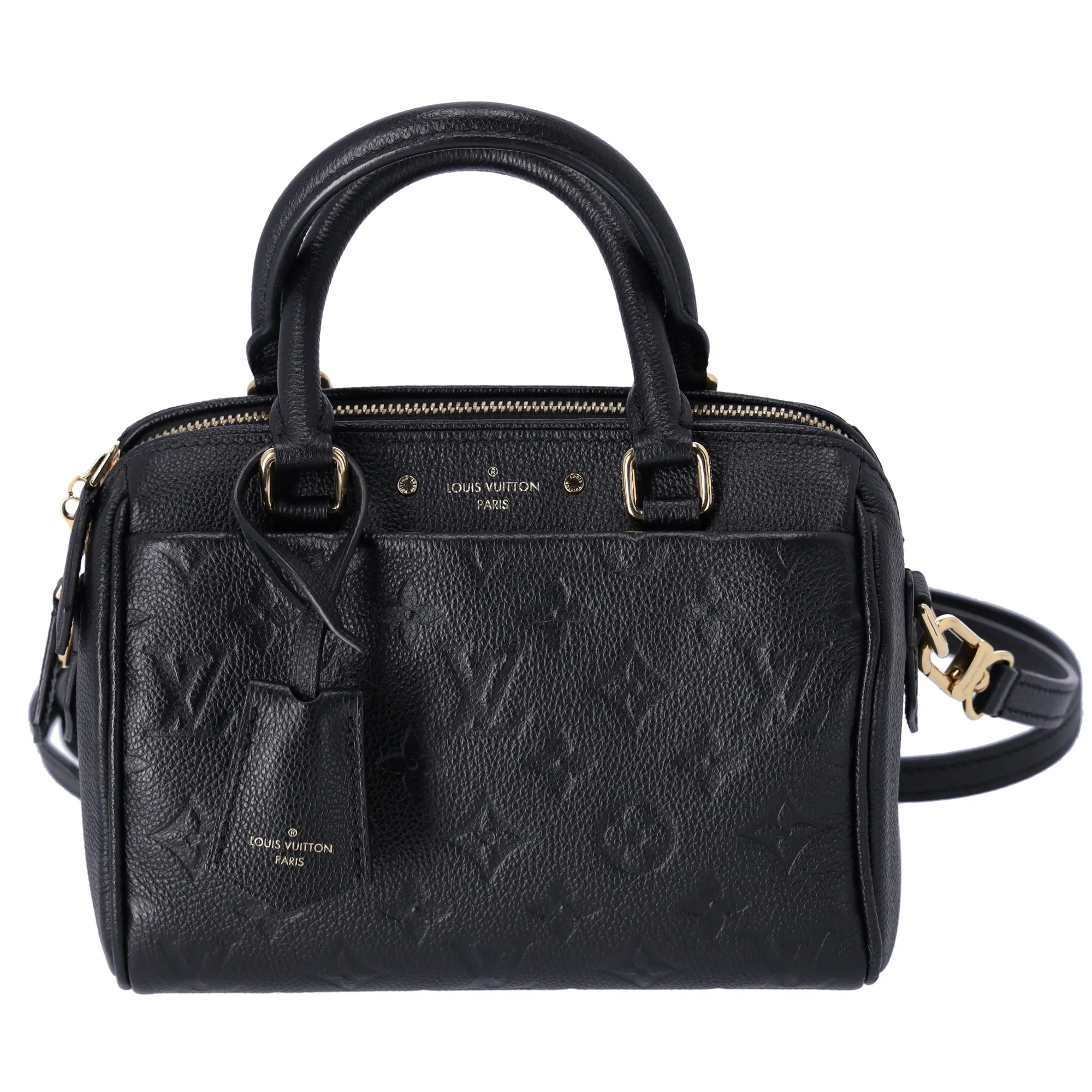 Louis Vuitton Speedy Bandouliere 20 NM Monogram Empreinte Handbag M42397 Black sold by Gaby's Bags