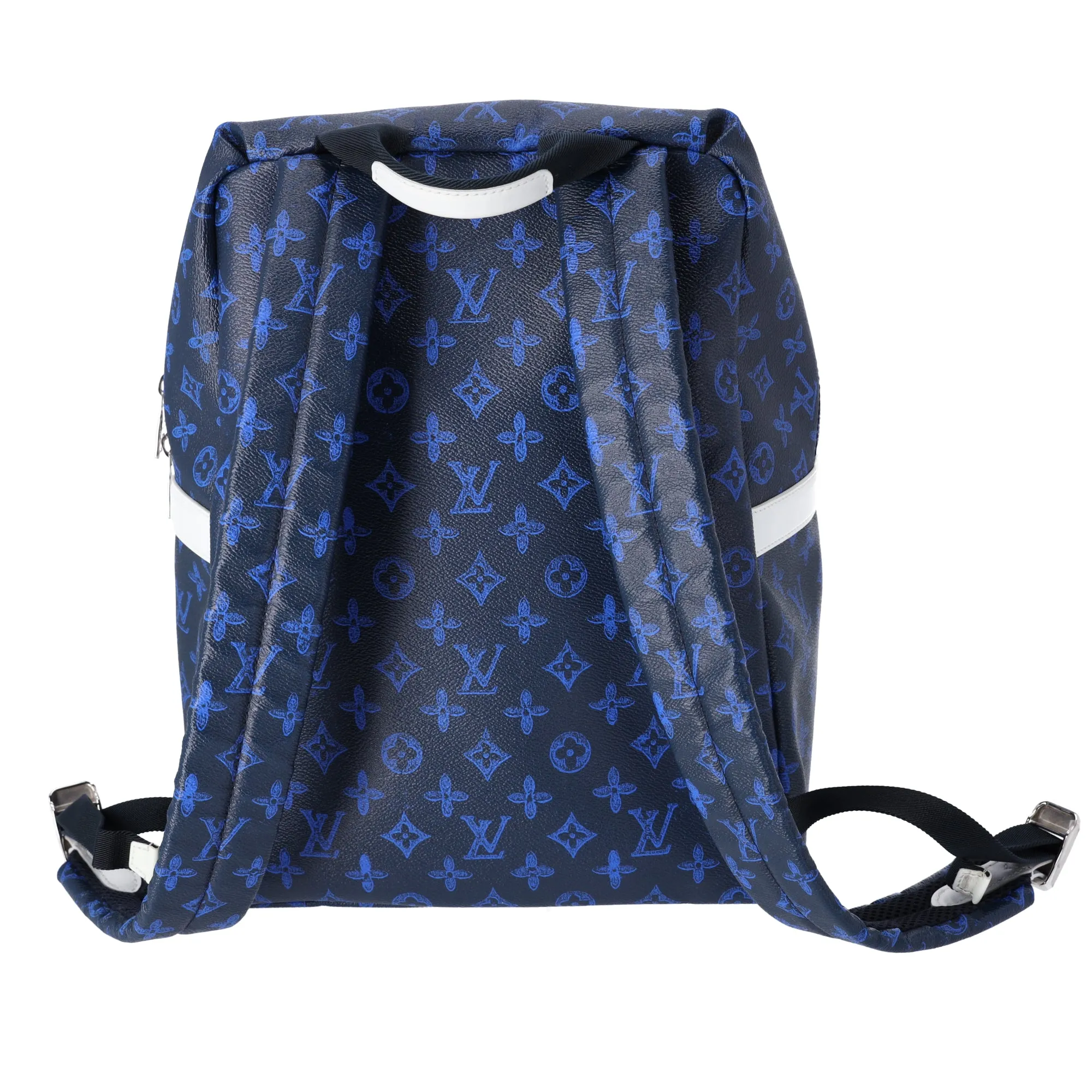 Louis Vuitton Discovery Backpack PM Everyday LV M45879 Dark Navy Blue White sold by Gaby's Bags product image thumbnail 3