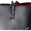 Christian Louboutin Cabata Tote Bag Black Red Multi Leather + Pouch sold by Gaby's Bags