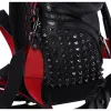 Christian Louboutin Explorer Funk Small Backpack 3215038 Black Red Calf Leather sold by Gaby's Bags