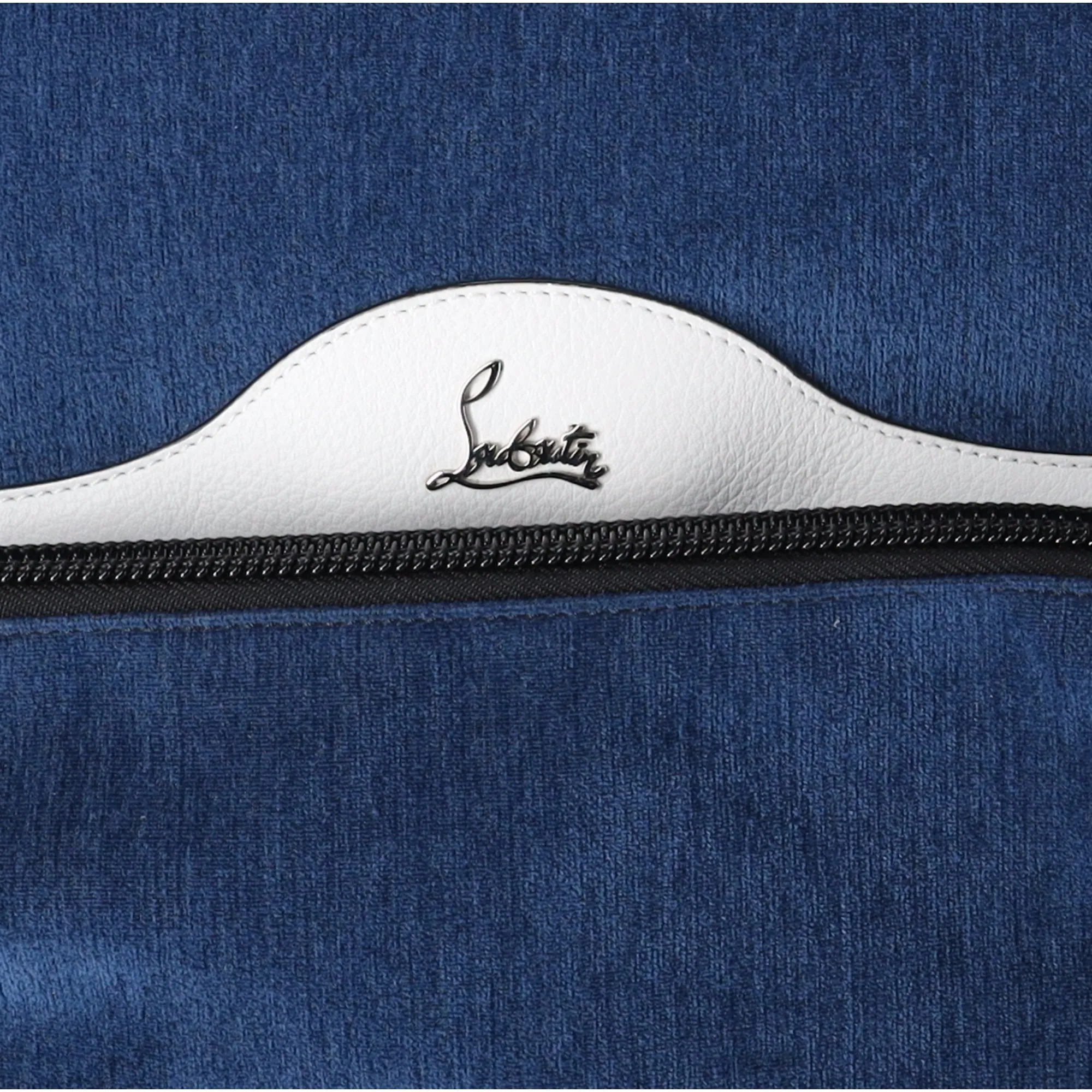 Christian Louboutin Buckle Ruby Backpack 1195319 Navy White Multi Velour sold by Gaby's Bags product image thumbnail 2