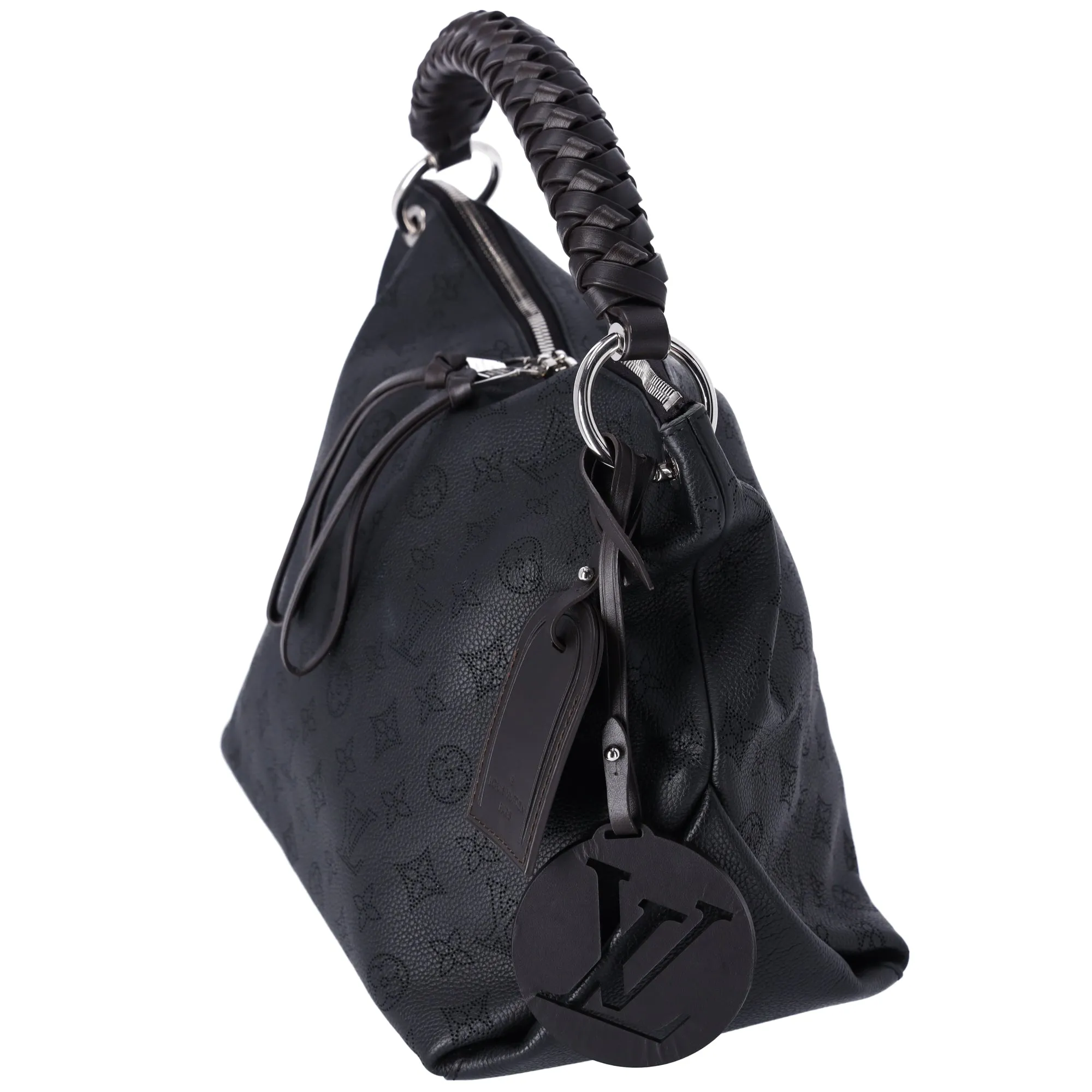 Louis Vuitton Mahina Monogram Beaubourg MM Black Perforated Leather sold by Gaby's Bags product image thumbnail 2