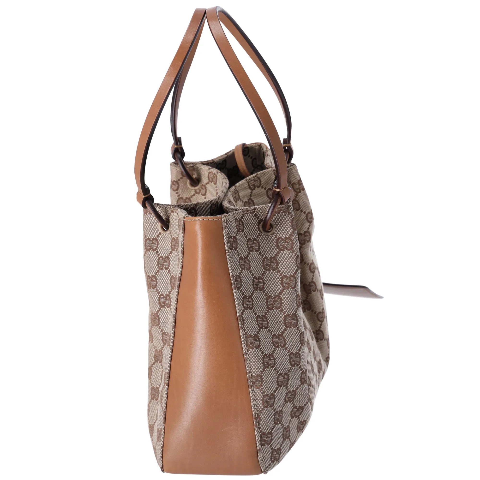 GUCCI GG Shoulder Bag 101919 Beige Jacquard Leather sold by Gaby's Bags product image thumbnail 4