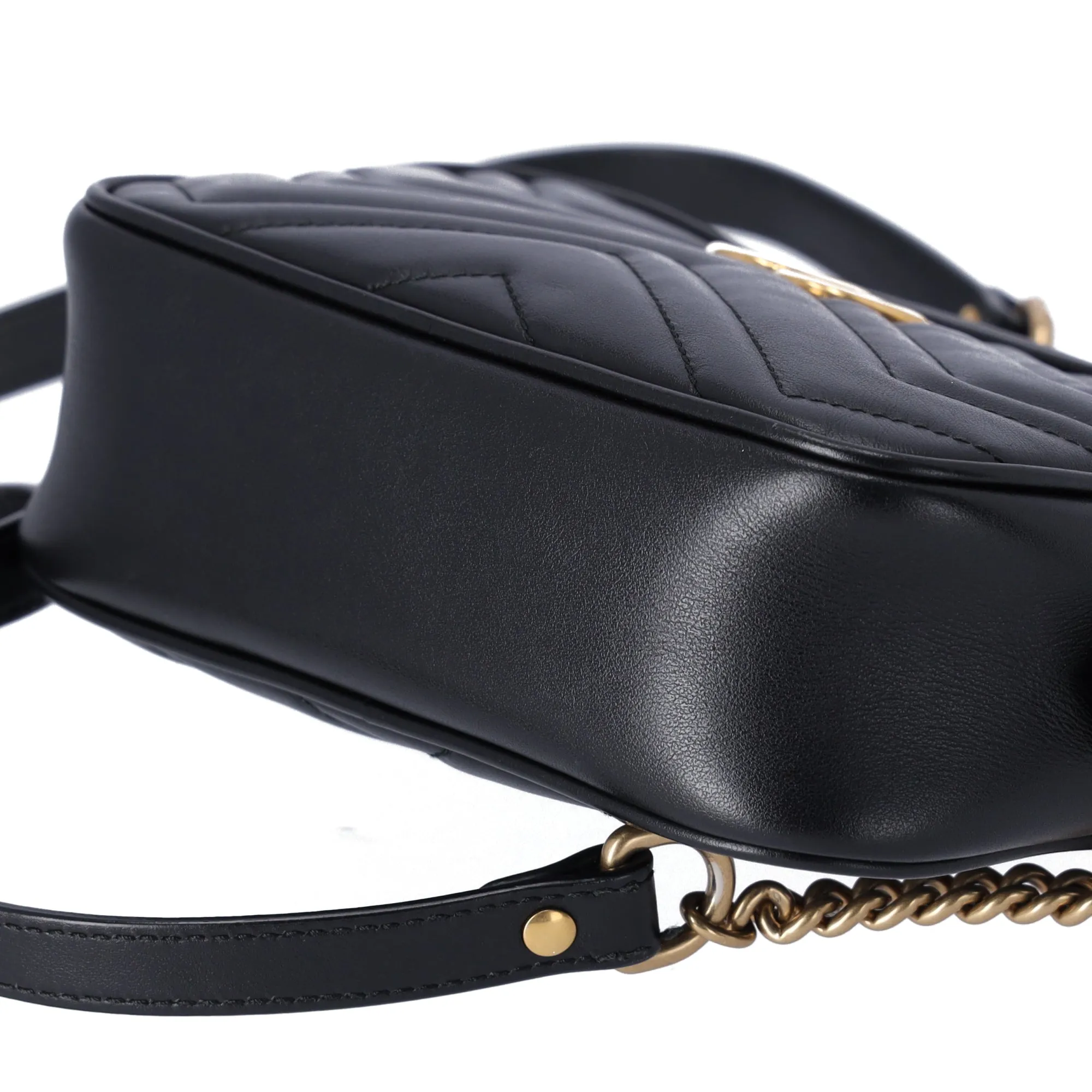 GUCCI GG Marmont Shoulder Bag 448065 Black Leather sold by Gaby's Bags product image thumbnail 5
