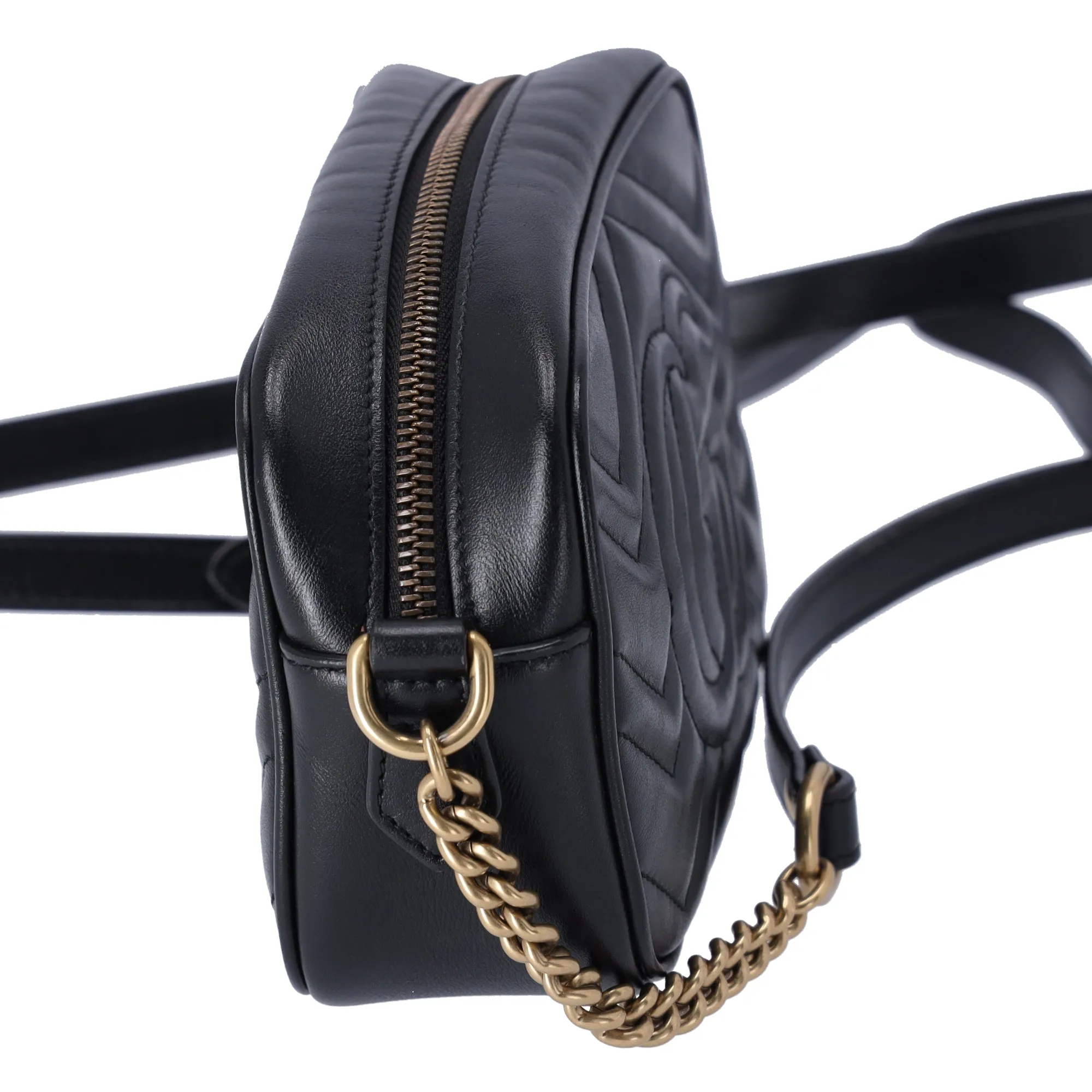 GUCCI GG Marmont Shoulder Bag 448065 Black Leather sold by Gaby's Bags product image thumbnail 2
