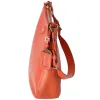 PRADA Triangle Logo Shoulder Bag Hobo Orange Saffiano Leather sold by Gaby's Bags