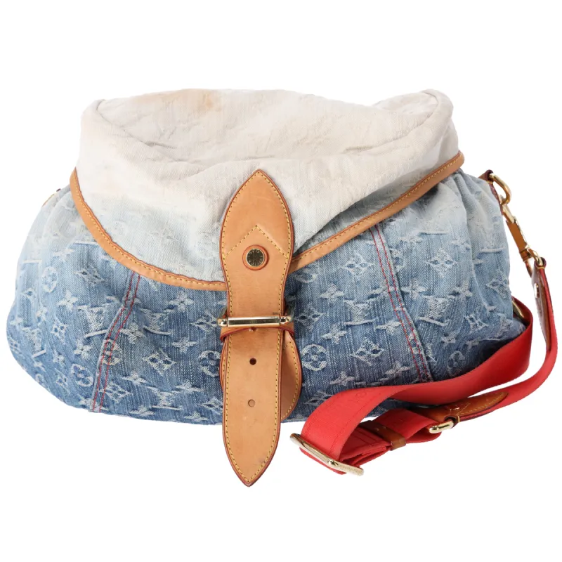 Louis Vuitton Sunshine Monogram Denim Shoulder Bag M93182 Blue Multi sold by Gaby's Bags