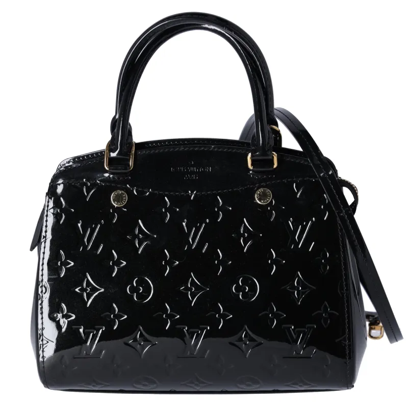 Louis Vuitton Brea PM Monogram Vernis Handbag M50600 Noir Patent Leather sold by Gaby's Bags