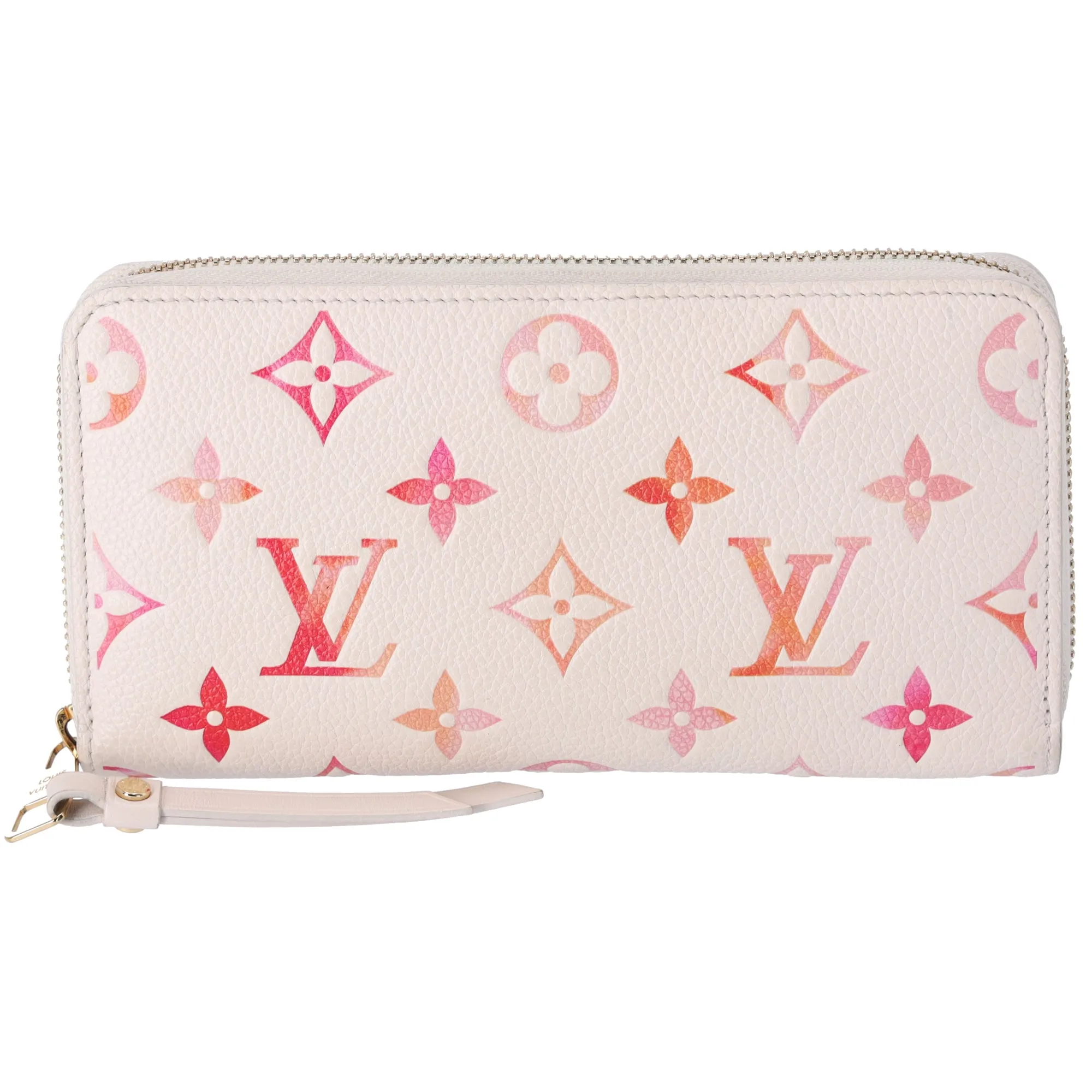 Louis Vuitton Zippy Wallet Monogram Empreinte M83505 Sunrise Aquarelle Pink sold by Gaby's Bags