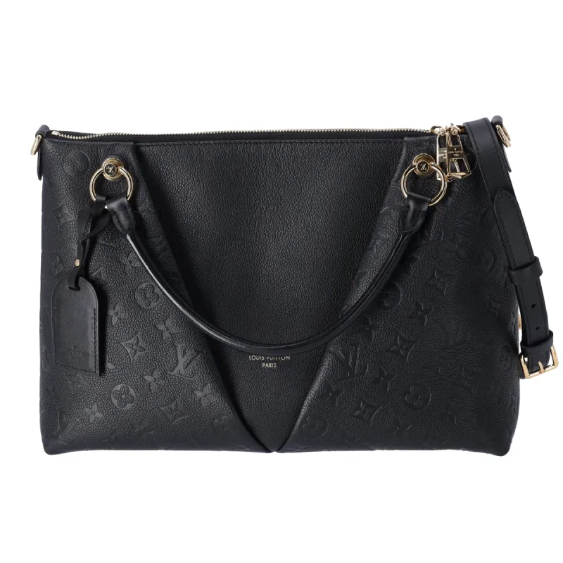 Louis Vuitton V Tote MM Monogram Empreinte Tote Bag M44421 Black Noir sold by Gaby's Bags