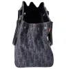 Christian Dior Flight Handbag Dark Gray Orange Multi Denim Leather sold by Gaby's Bags