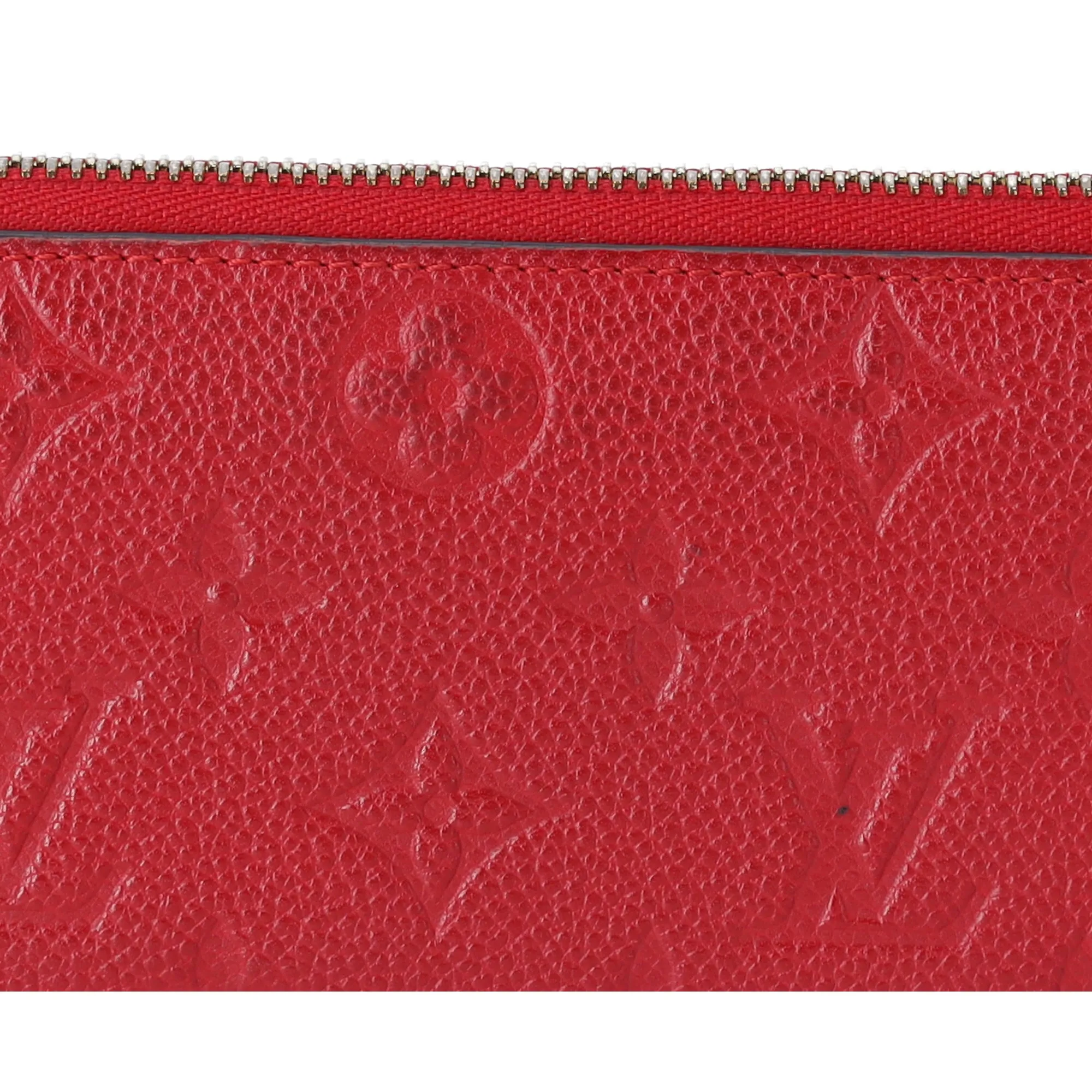 Louis Vuitton Clemence Zippy Wallet Empreinte Monogram Cerise Red Leather sold by Gaby's Bags product image thumbnail 2