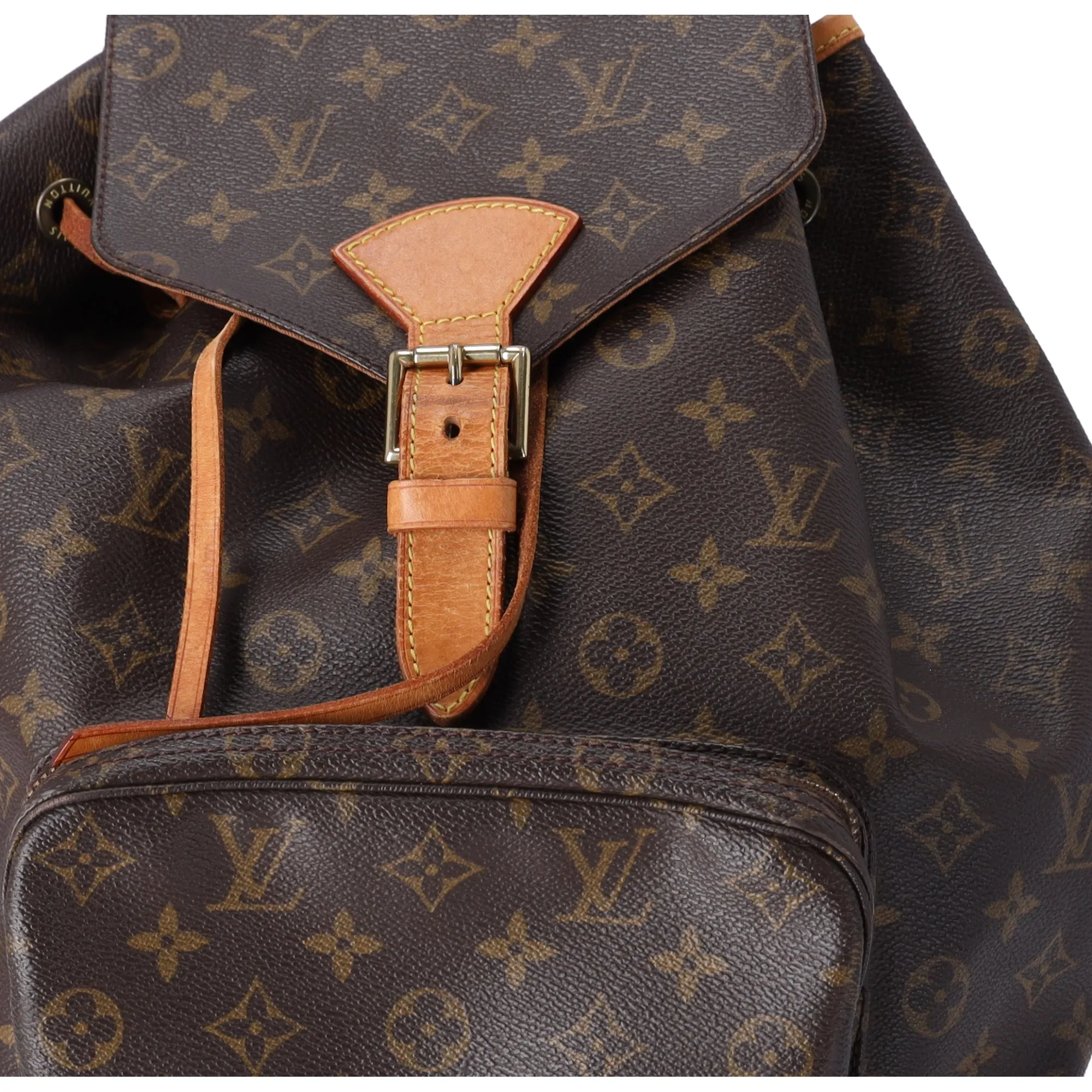 Louis Vuitton Montsouris GM Monogram Backpack M51135 Brown Canvas sold by Gaby's Bags product image thumbnail 3