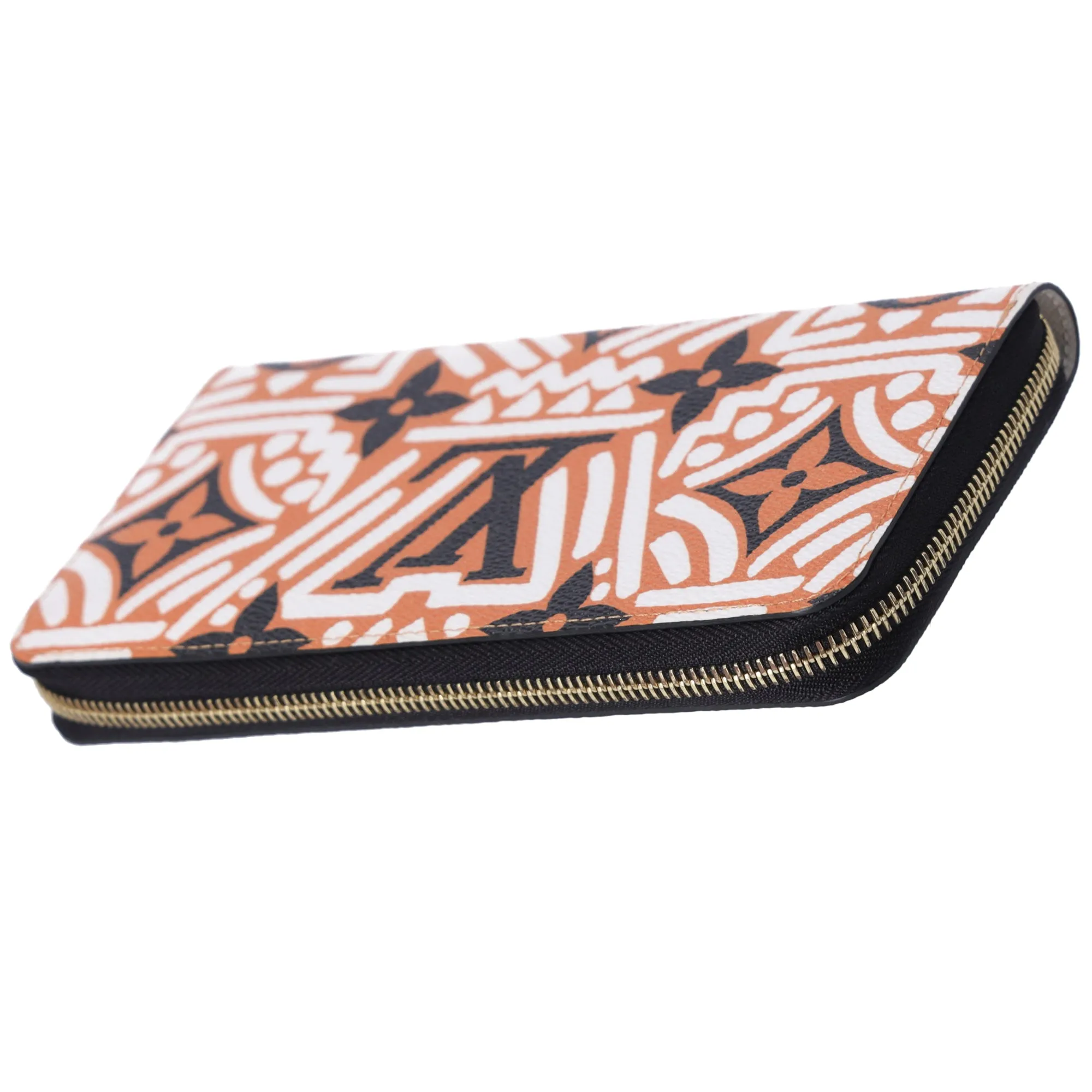 Louis Vuitton Zippy Wallet LV Crafty Monogram M69437 Creme Caramel Canvas sold by Gaby's Bags product image thumbnail 3