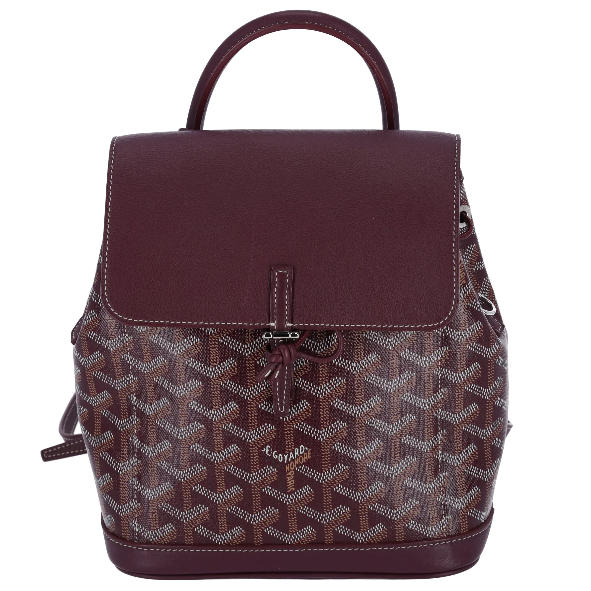 GOYARD Alpin Mini Backpack Convertible Shoulder Bag Burgundy PVC Leather sold by Gaby's Bags
