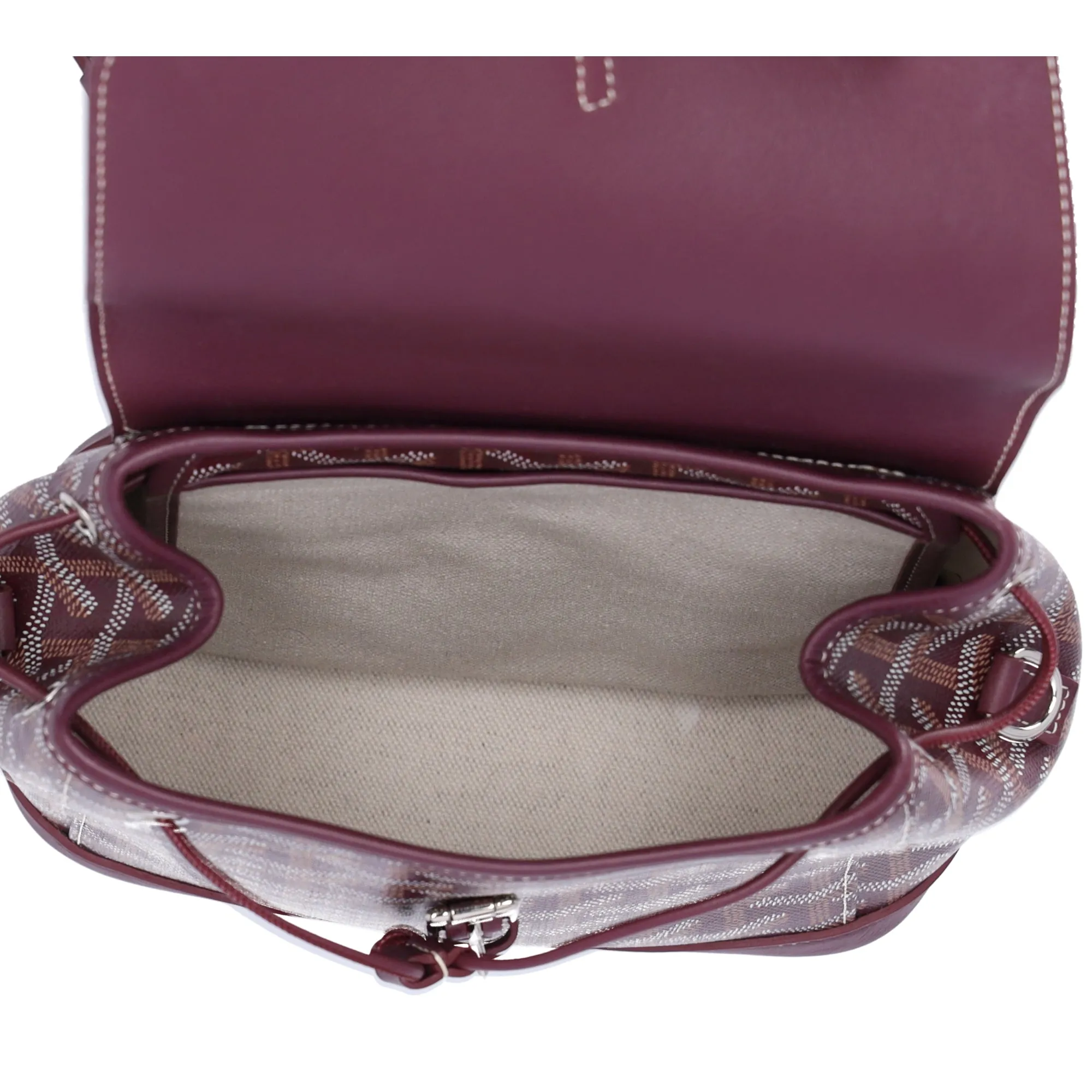 GOYARD Alpin Mini Backpack Convertible Shoulder Bag Burgundy PVC Leather sold by Gaby's Bags product image thumbnail 2