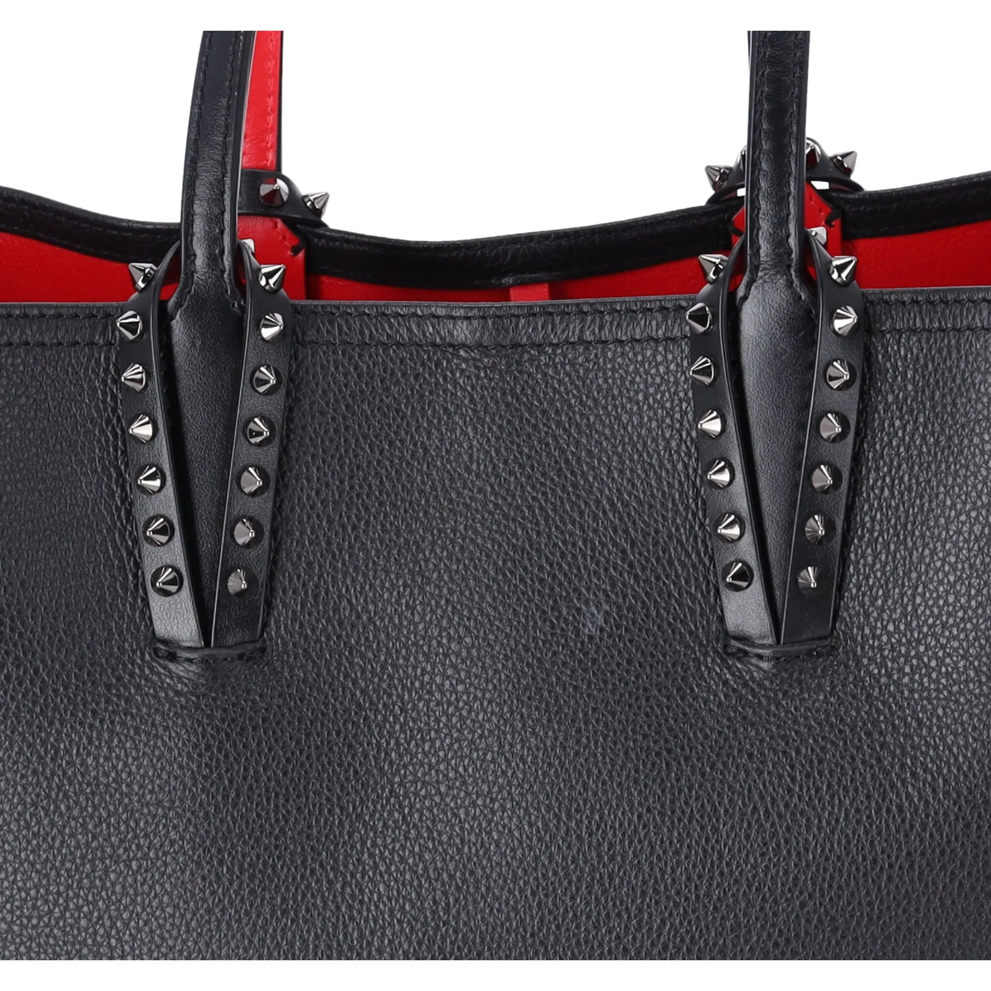 Christian Louboutin Cabata East West Tote Bag Black Red Leather + Pouch sold by Gaby's Bags product image thumbnail 4