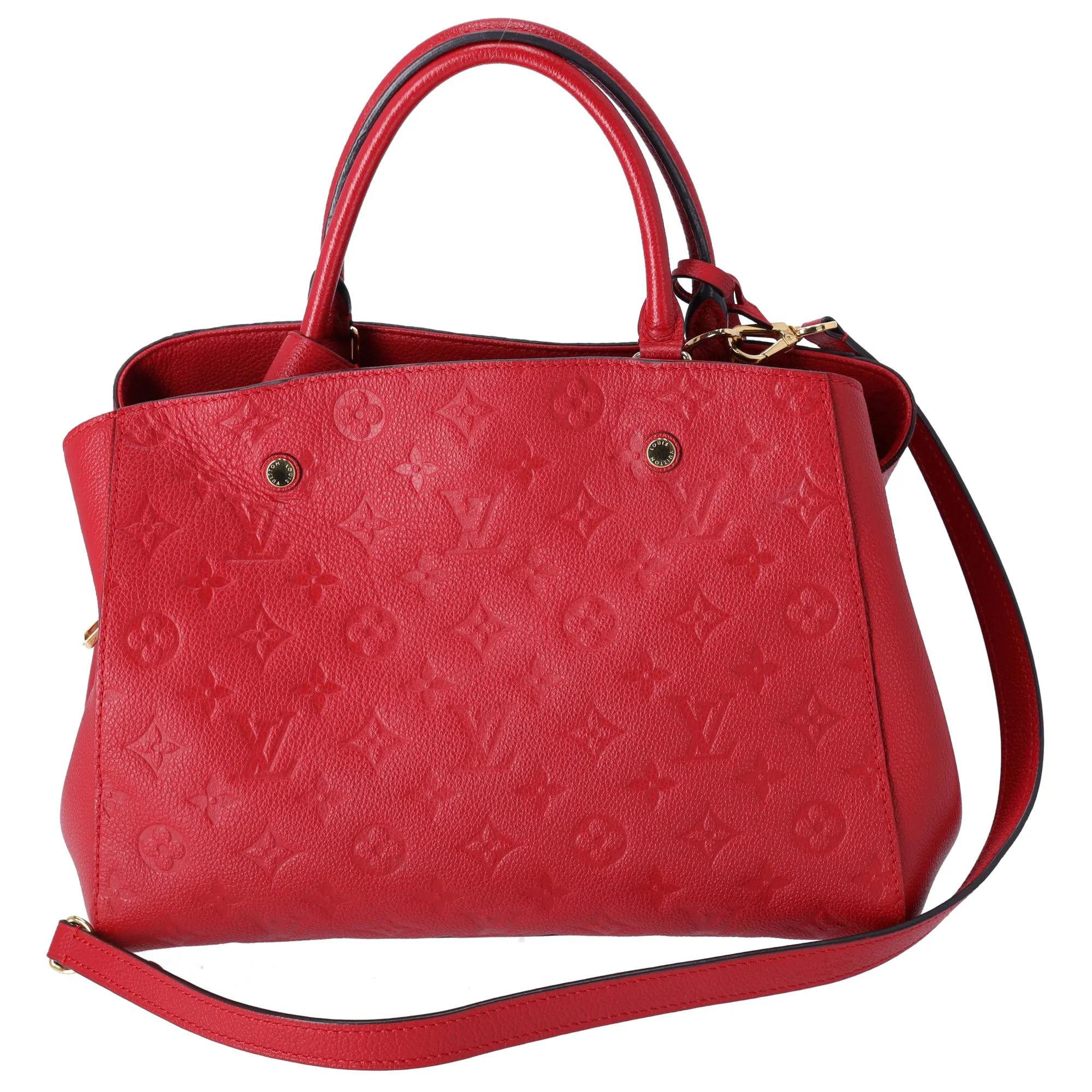 Louis Vuitton Montaigne MM Monogram Empreinte Handbag M41194 Cerise sold by Gaby's Bags product image thumbnail 4