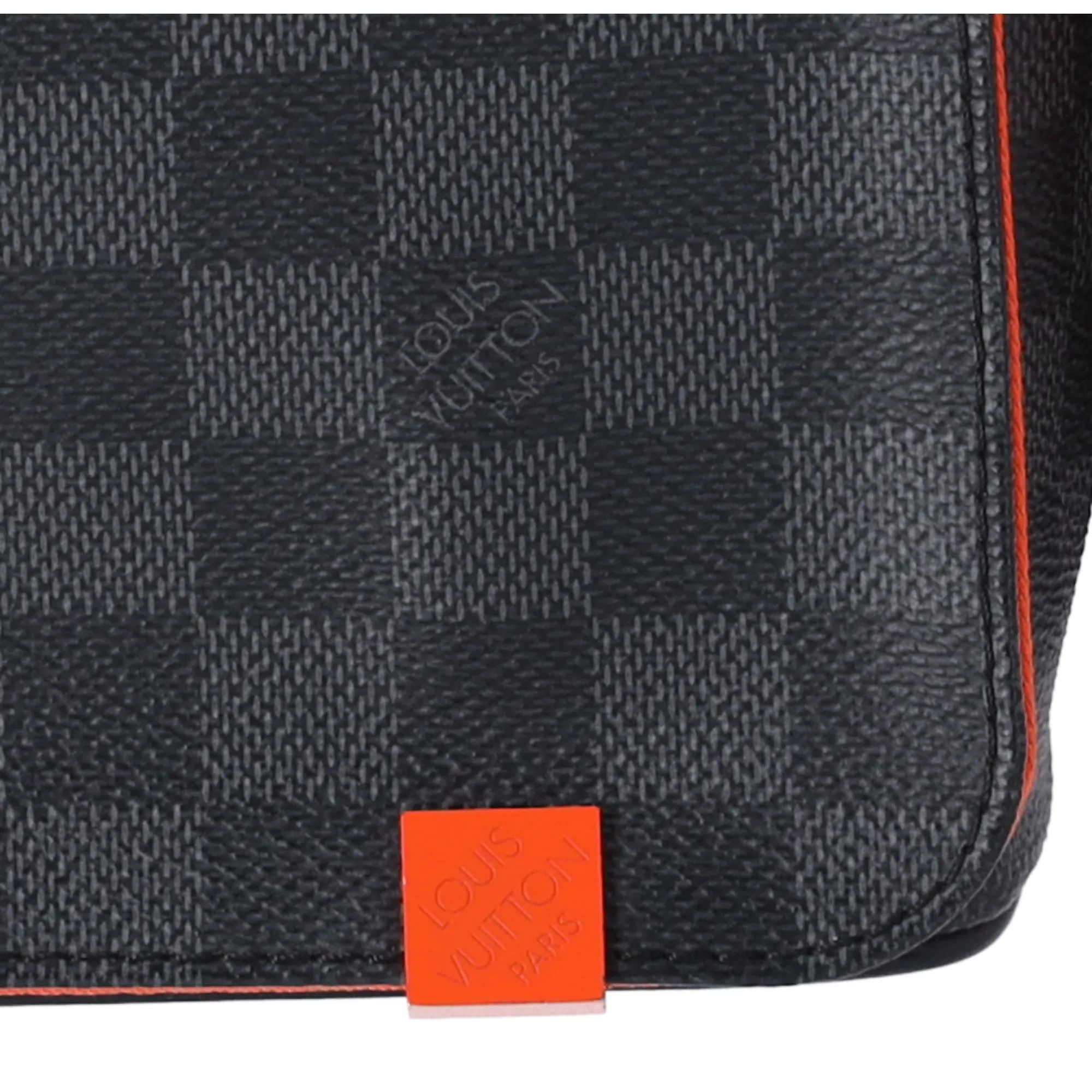 Louis Vuitton District PM NM Shoulder Bag N42405 Damier Graphite Black Orange sold by Gaby's Bags product image thumbnail 3