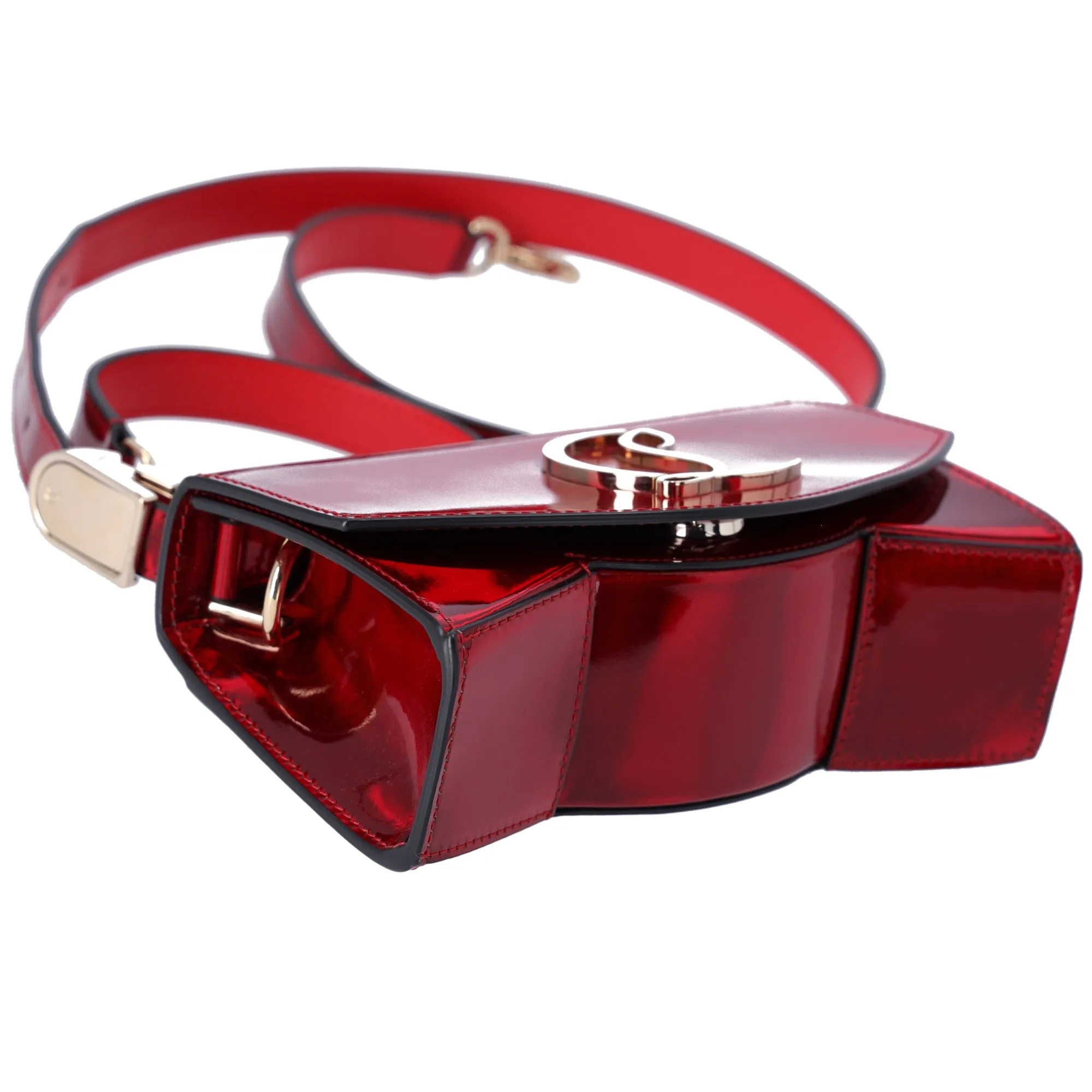 Christian Louboutin Loubi54 Small Patent Psychic Crossbody Bag Red sold by Gaby's Bags product image thumbnail 5