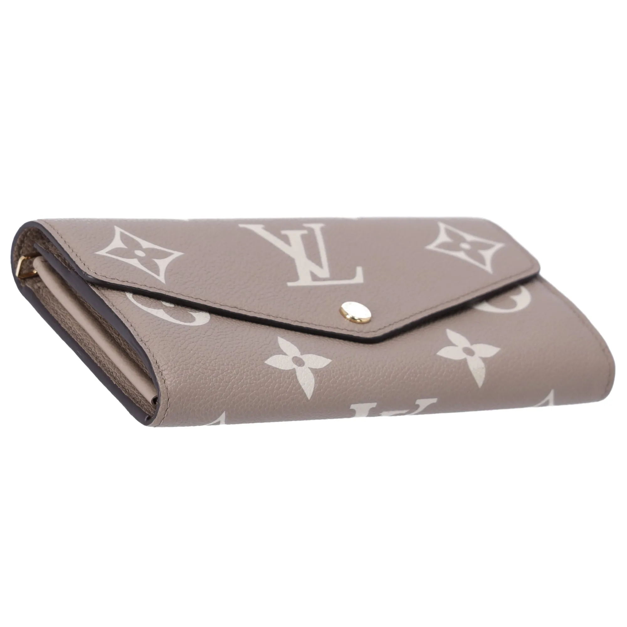Louis Vuitton Sarah Wallet Bicolor Monogram Empreinte Leather Gray Cream sold by Gaby's Bags product image thumbnail 4
