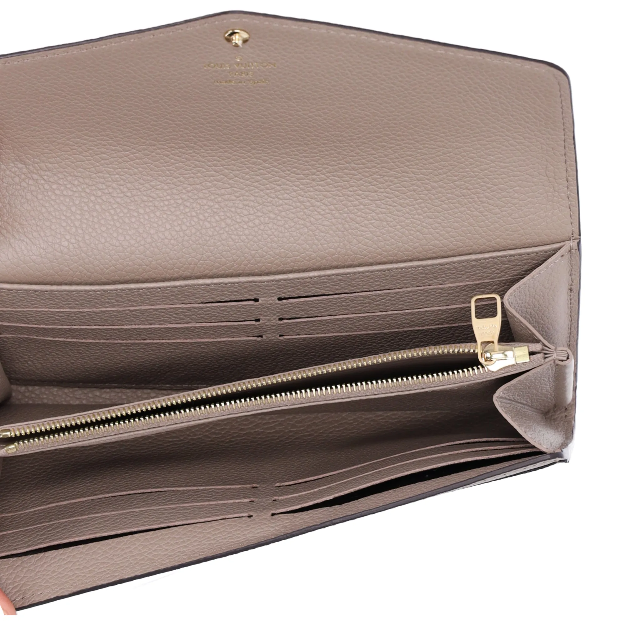 Louis Vuitton Sarah Wallet Bicolor Monogram Empreinte Leather Gray Cream sold by Gaby's Bags product image thumbnail 5