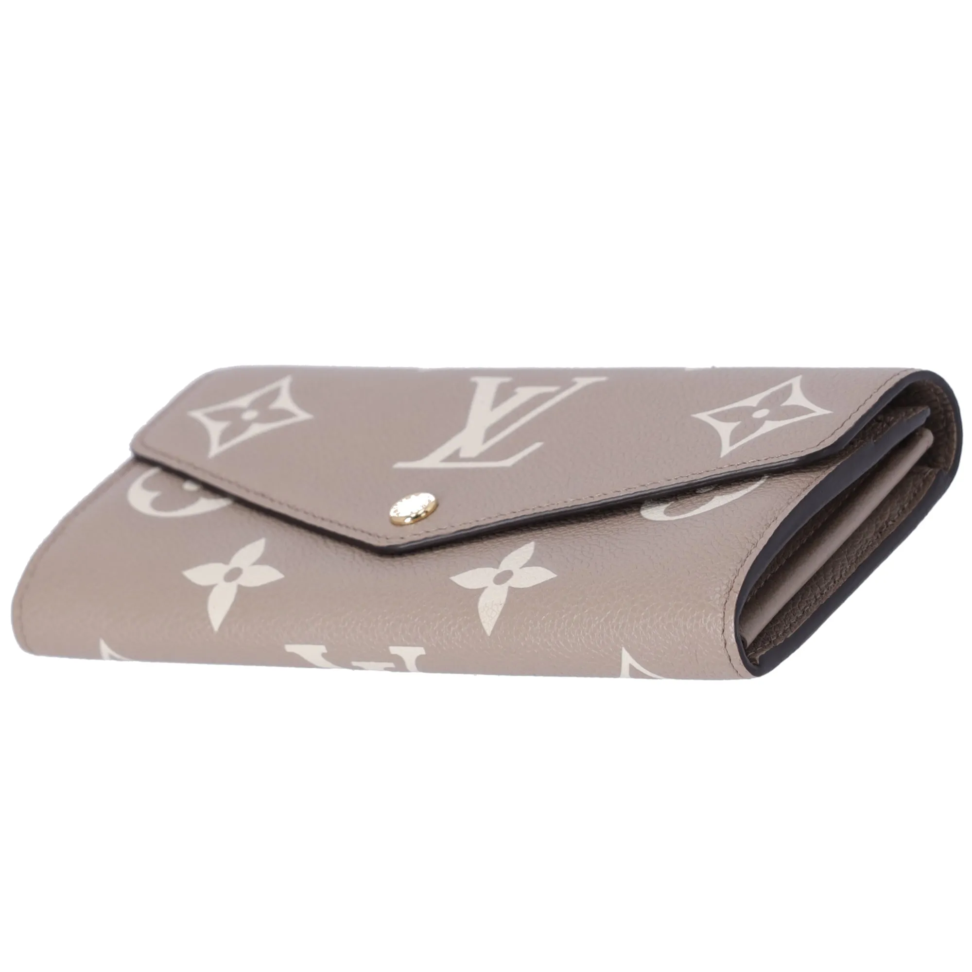 Louis Vuitton Sarah Wallet Bicolor Monogram Empreinte Leather Gray Cream sold by Gaby's Bags product image thumbnail 3