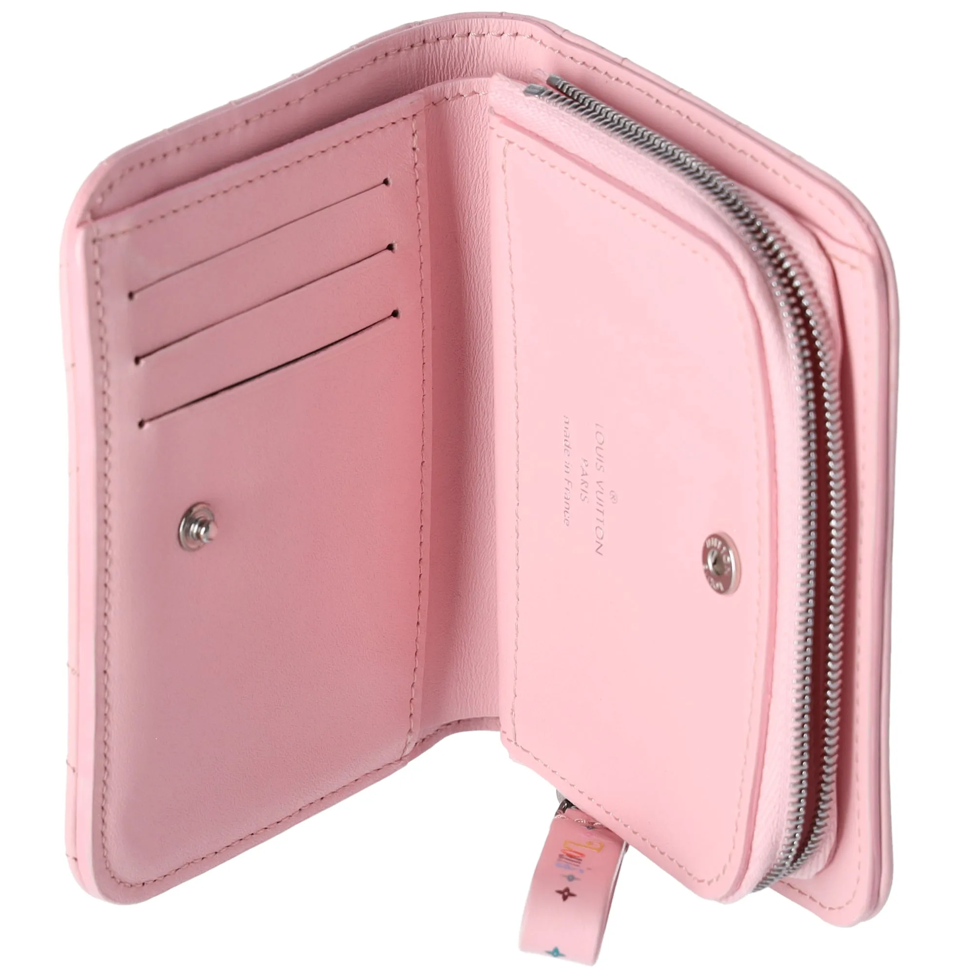 Louis Vuitton New Wave Zipped Compact Wallet Pink Smooth Leather M63791 sold by Gaby's Bags product image thumbnail 5