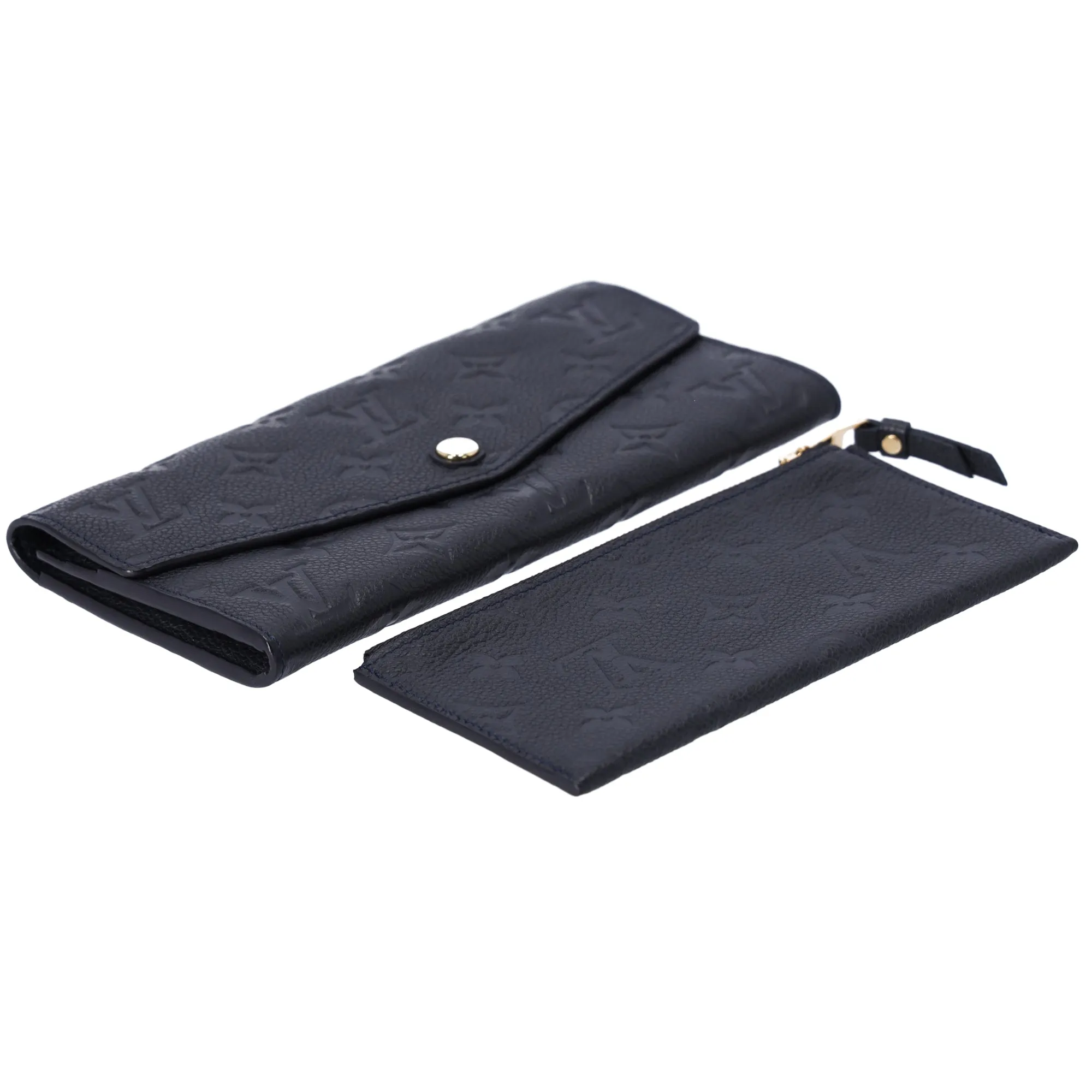 Louis Vuitton Curieuse Monogram Empreinte Long Wallet M60565 Black + Pouch sold by Gaby's Bags product image thumbnail 4