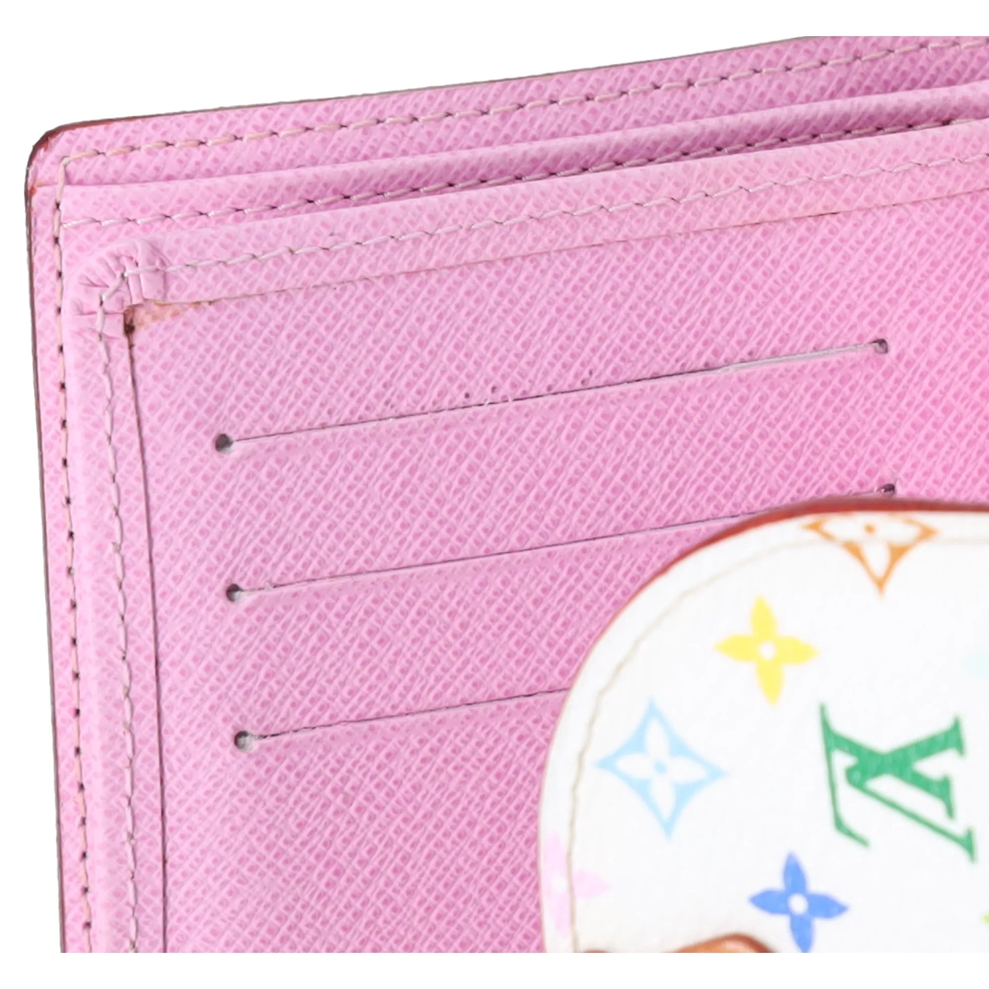 Louis Vuitton x Murakami Kaola White Multicolor Trifold Wallet M58081 Pink sold by Gaby's Bags product image thumbnail 5