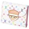 Louis Vuitton x Murakami Kaola White Multicolor Trifold Wallet M58081 Pink sold by Gaby's Bags
