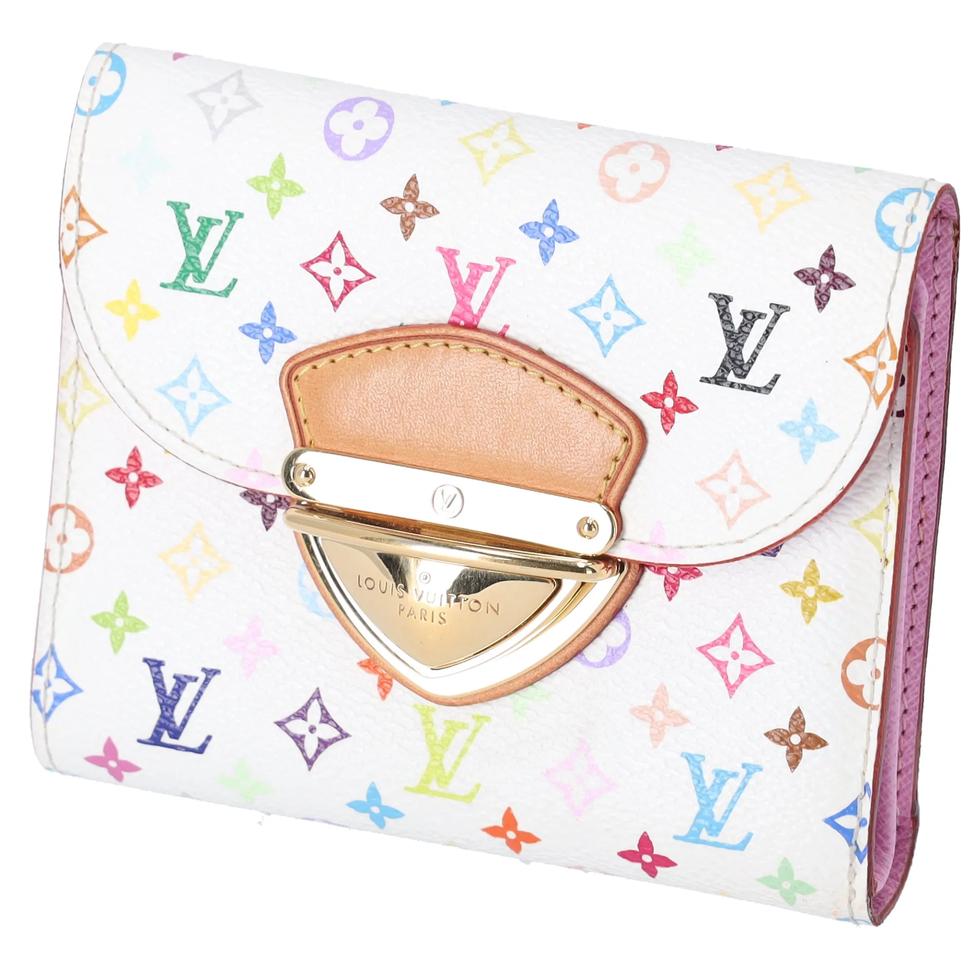 Louis Vuitton x Murakami Kaola White Multicolor Trifold Wallet M58081 Pink sold by Gaby's Bags product image thumbnail 2