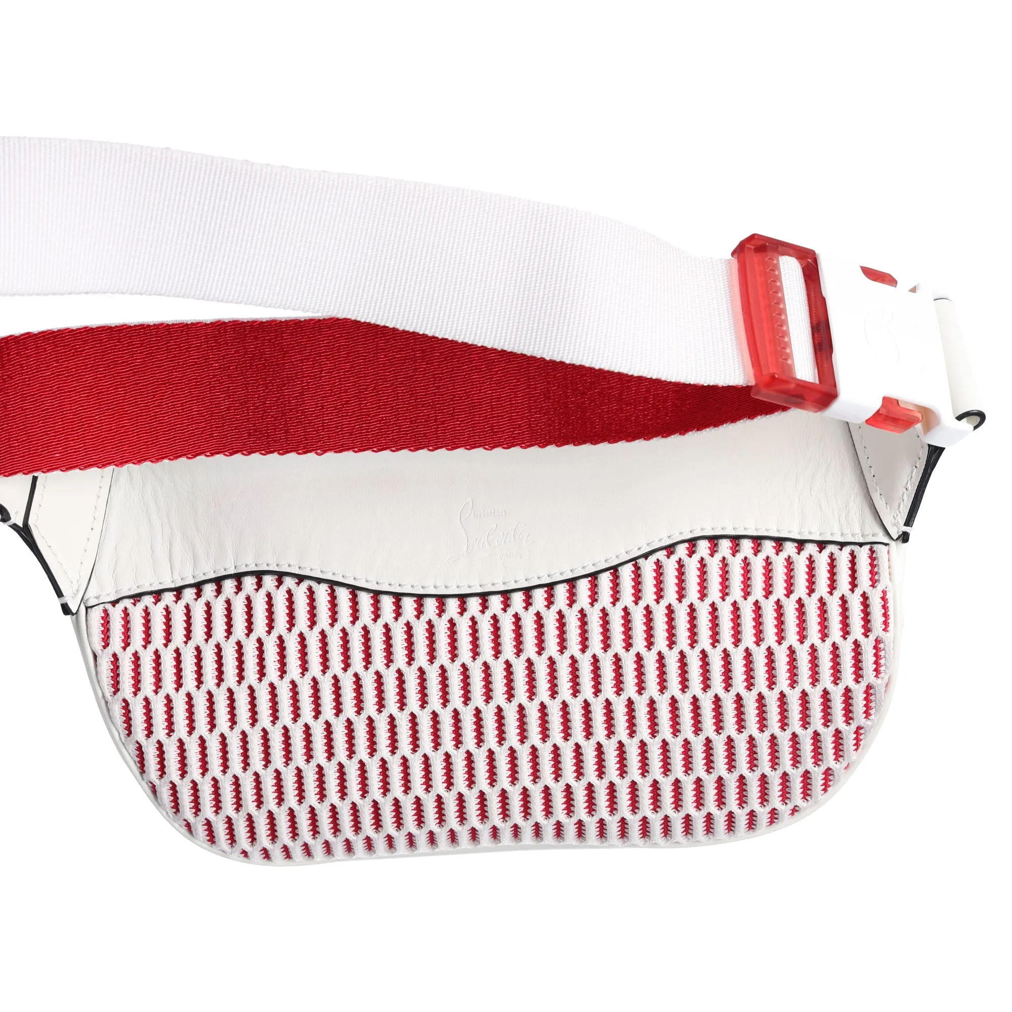 Christian Louboutin Mary Jane Belt Bag Bum Bag White Red Leather Glitter sold by Gaby's Bags product image thumbnail 4