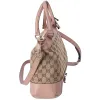GUCCI Mayfair GG Handbag 269894 Dark Brown Beige Pink Jacquard Leather sold by Gaby's Bags