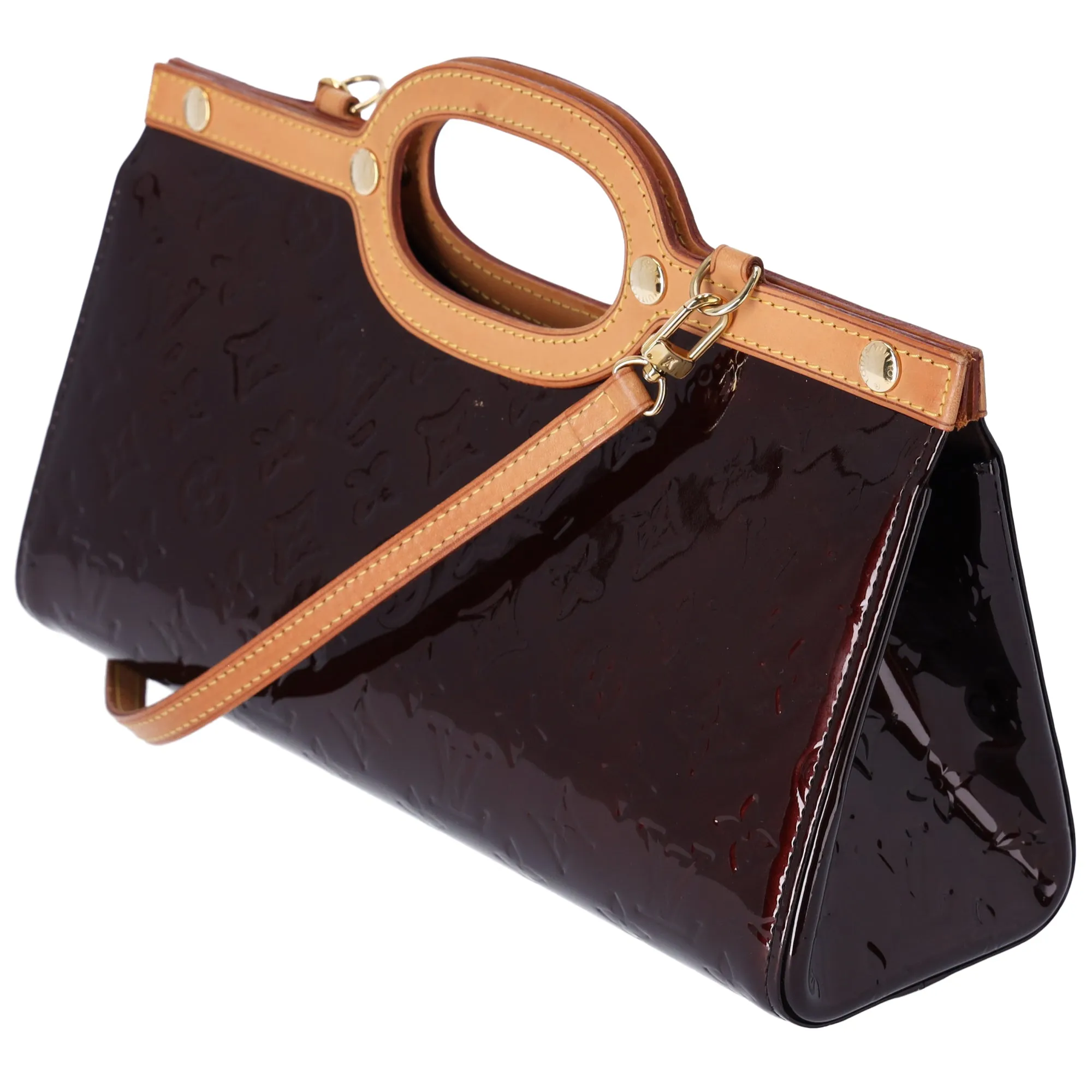 Louis Vuitton Roxbury Drive Monogram Vernis Handbag M91995 Amarante sold by Gaby's Bags product image thumbnail 4