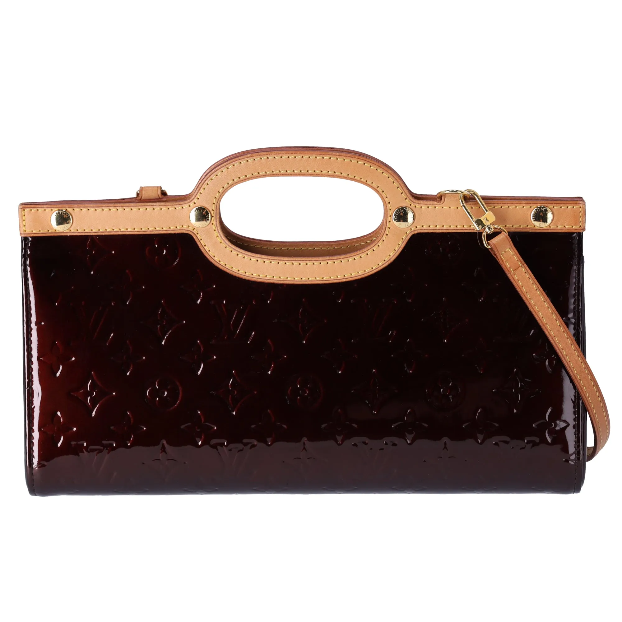 Louis Vuitton Roxbury Drive Monogram Vernis Handbag M91995 Amarante sold by Gaby's Bags