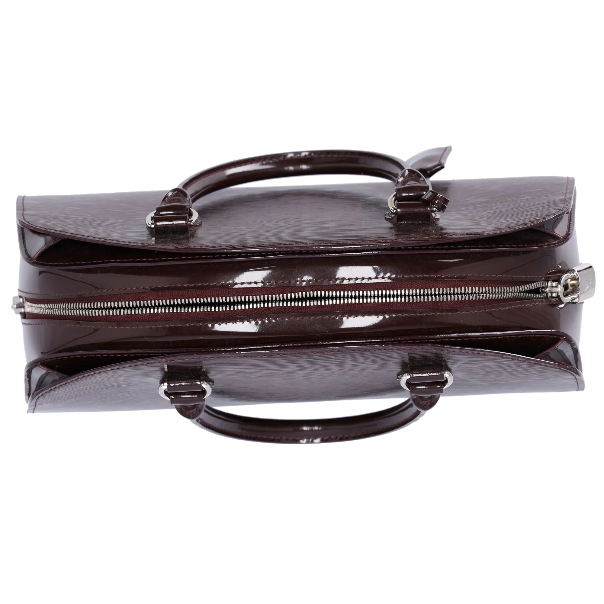 Louis Vuitton Pont Neuf PM Glossy Epi Handbag M40456 Prune Electric sold by Gaby's Bags product image thumbnail 3