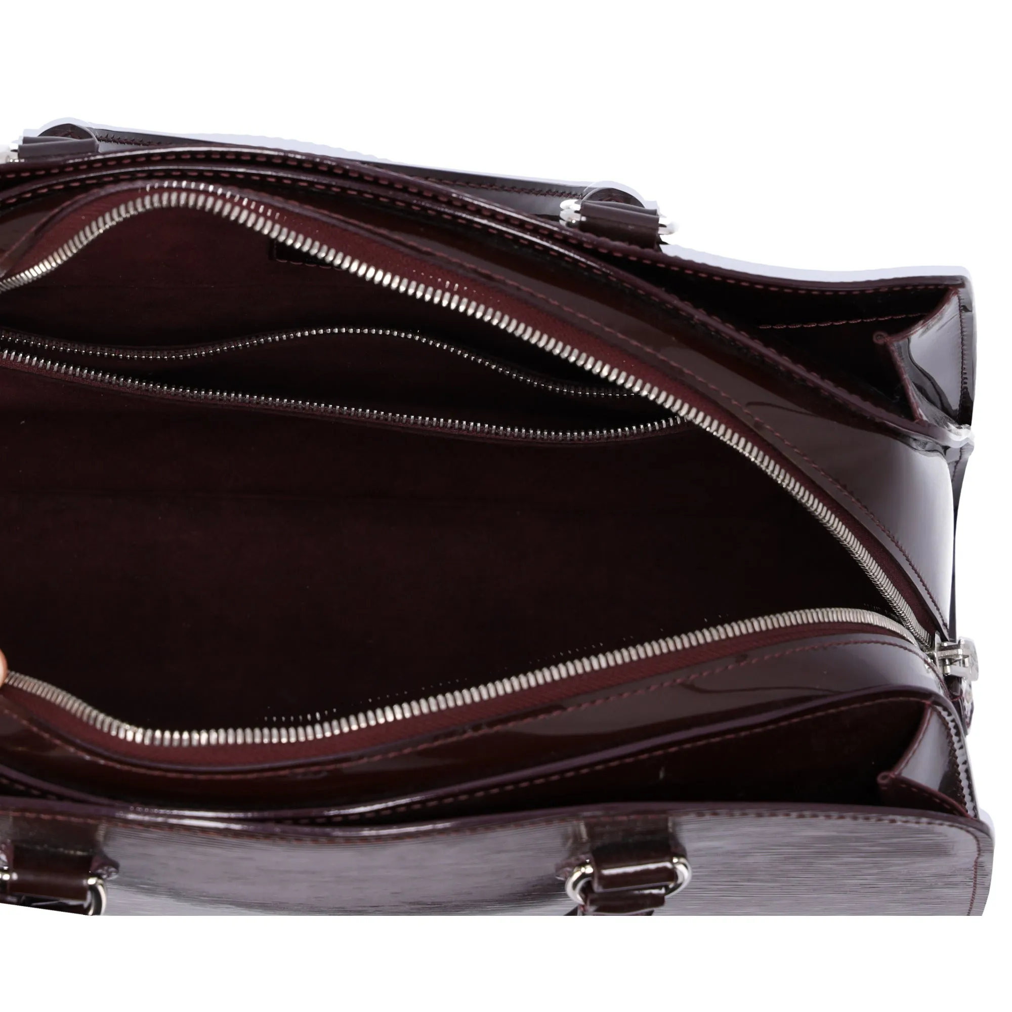 Louis Vuitton Pont Neuf PM Glossy Epi Handbag M40456 Prune Electric sold by Gaby's Bags product image thumbnail 4