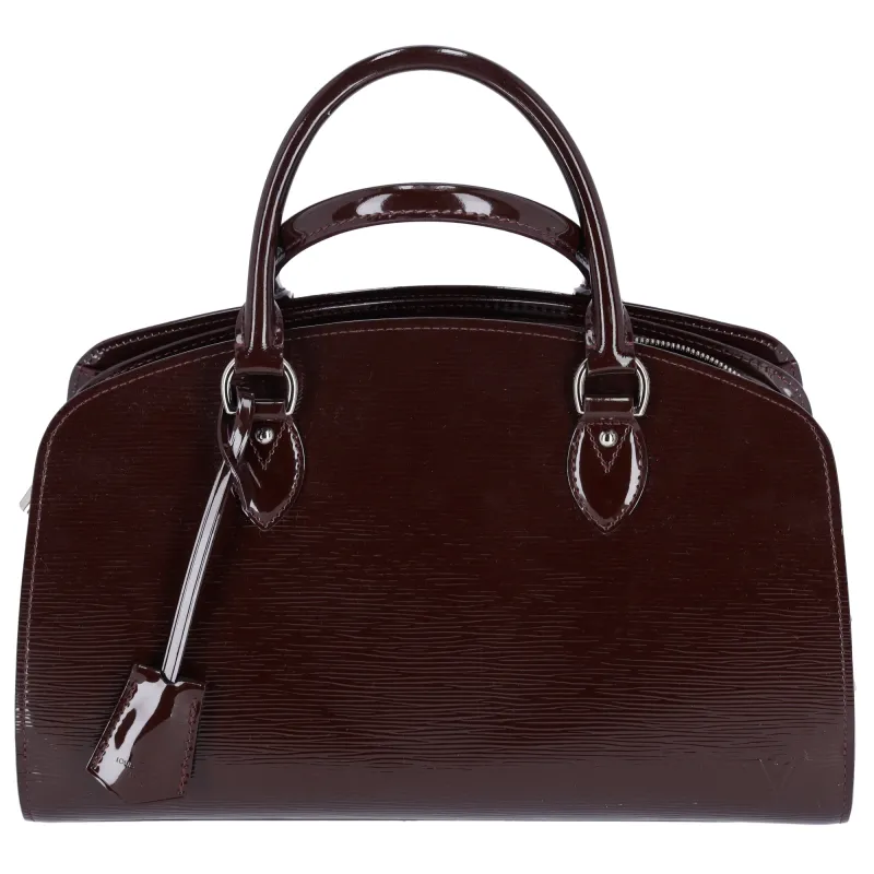 Louis Vuitton Pont Neuf PM Glossy Epi Handbag M40456 Prune Electric sold by Gaby's Bags